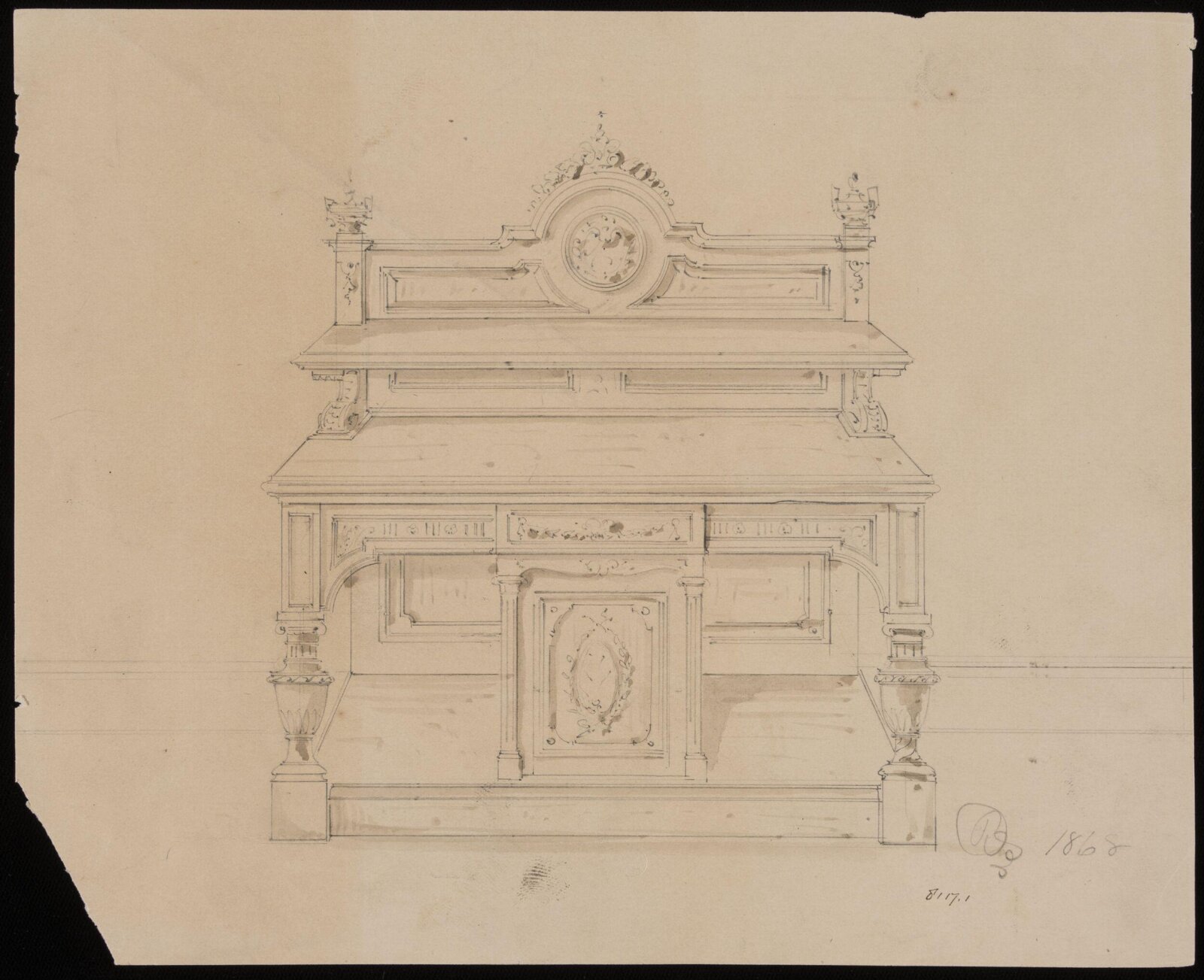Drawing, R. Charles, 1868-1876