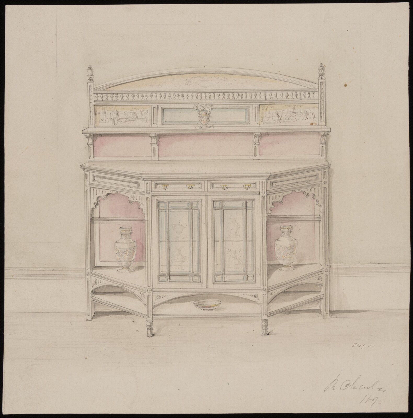 Drawing, R. Charles, 1868-1876