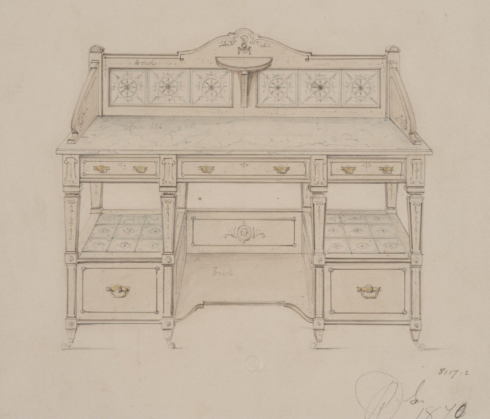 Drawing, R. Charles, 1868-1876