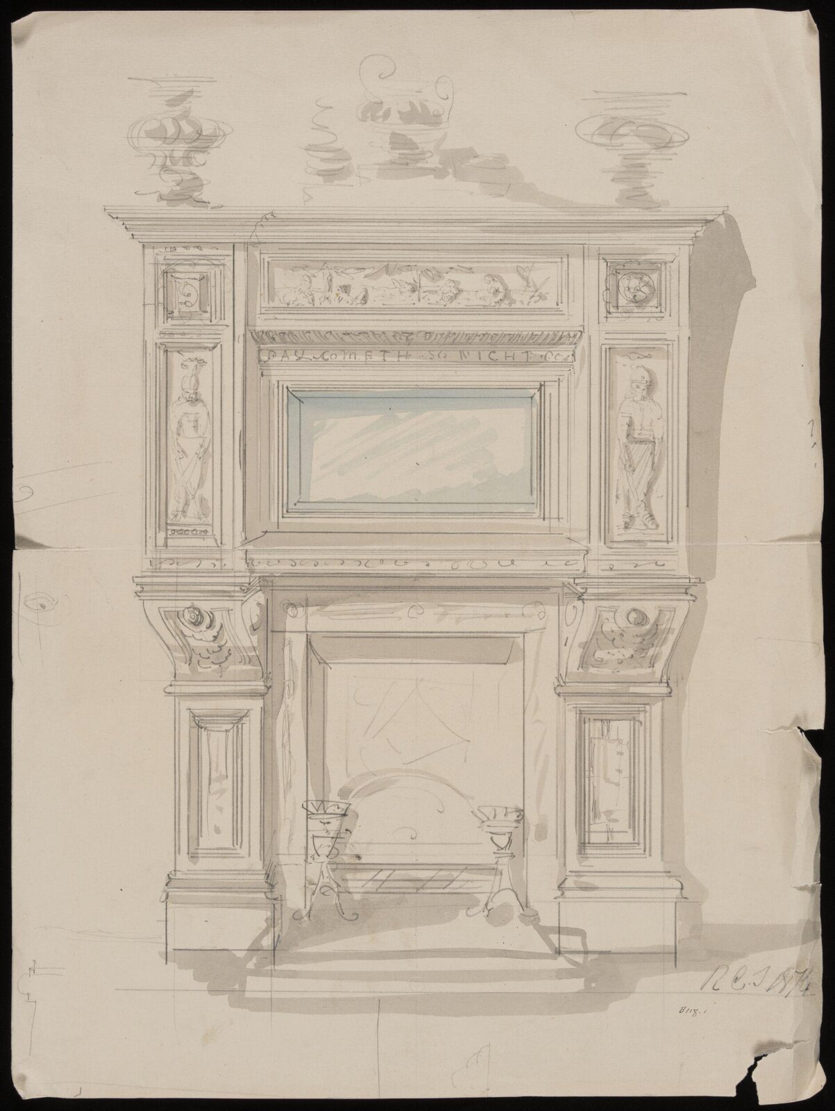 Drawing, R. Charles, 1868-1876
