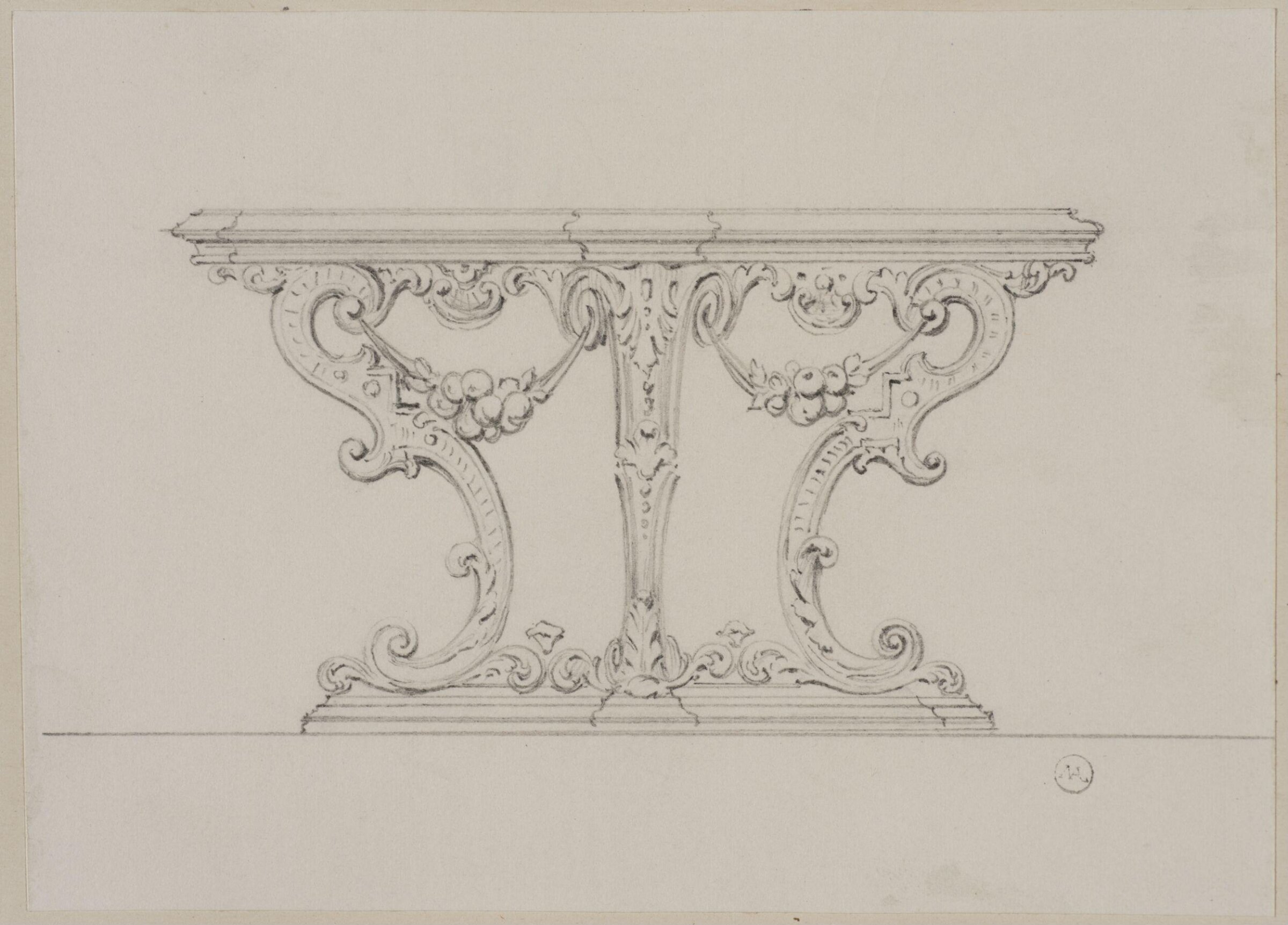 Designs for furniture and wall decoration, James Crabb, ca. mid 19th century