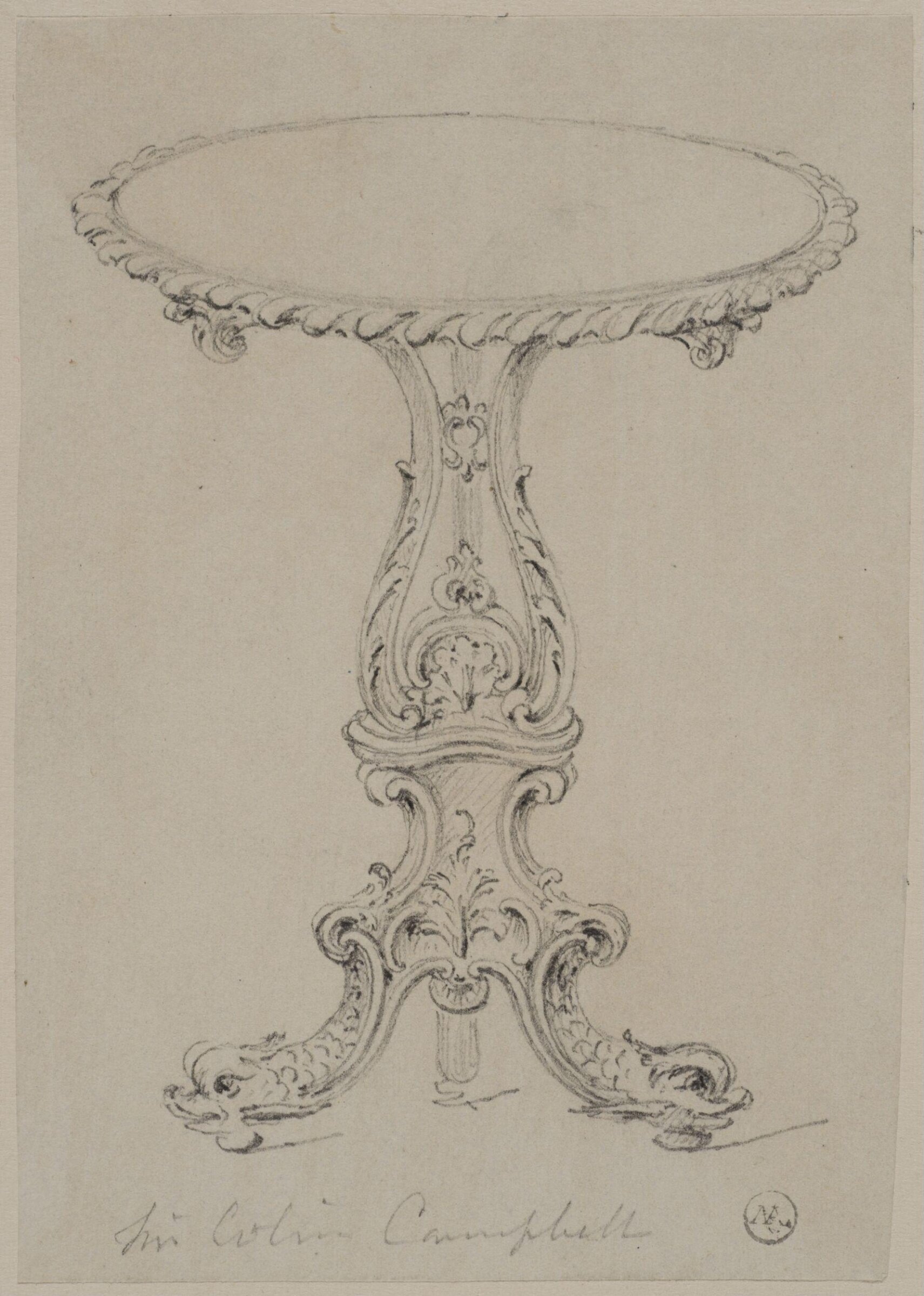 Designs for furniture and wall decoration, James Crabb, ca. mid 19th century