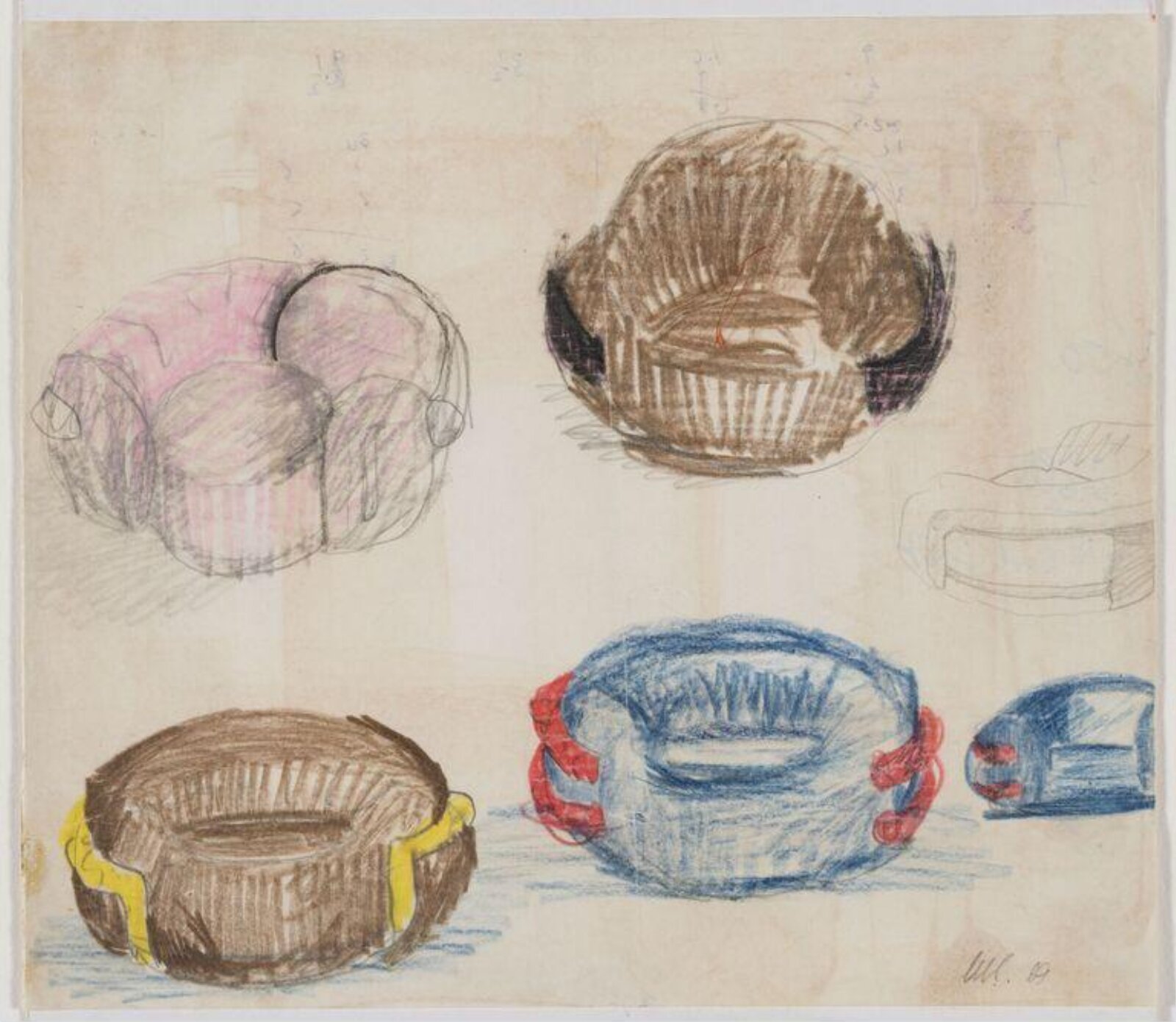 Drawing, Max Clendinning, 1969