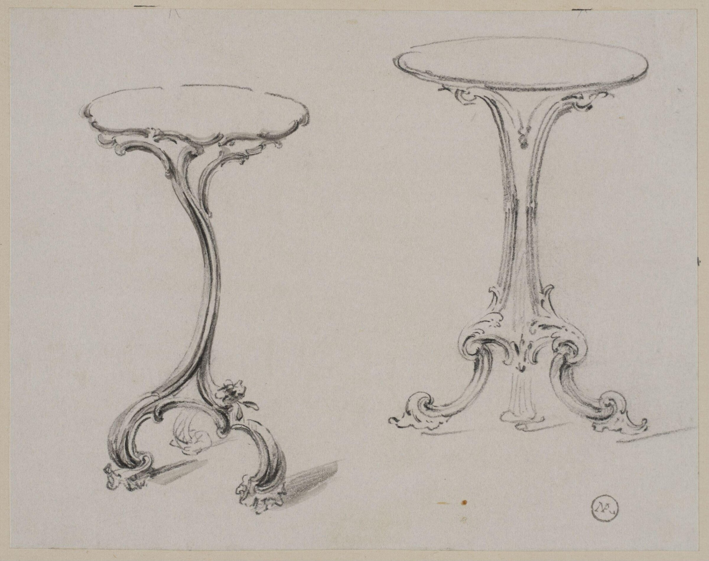 Designs for furniture and wall decoration, James Crabb, ca. mid 19th century