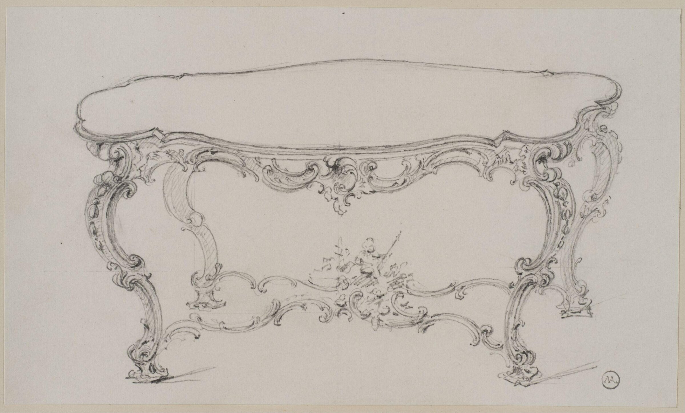 Designs for furniture and wall decoration, James Crabb, ca. mid 19th century