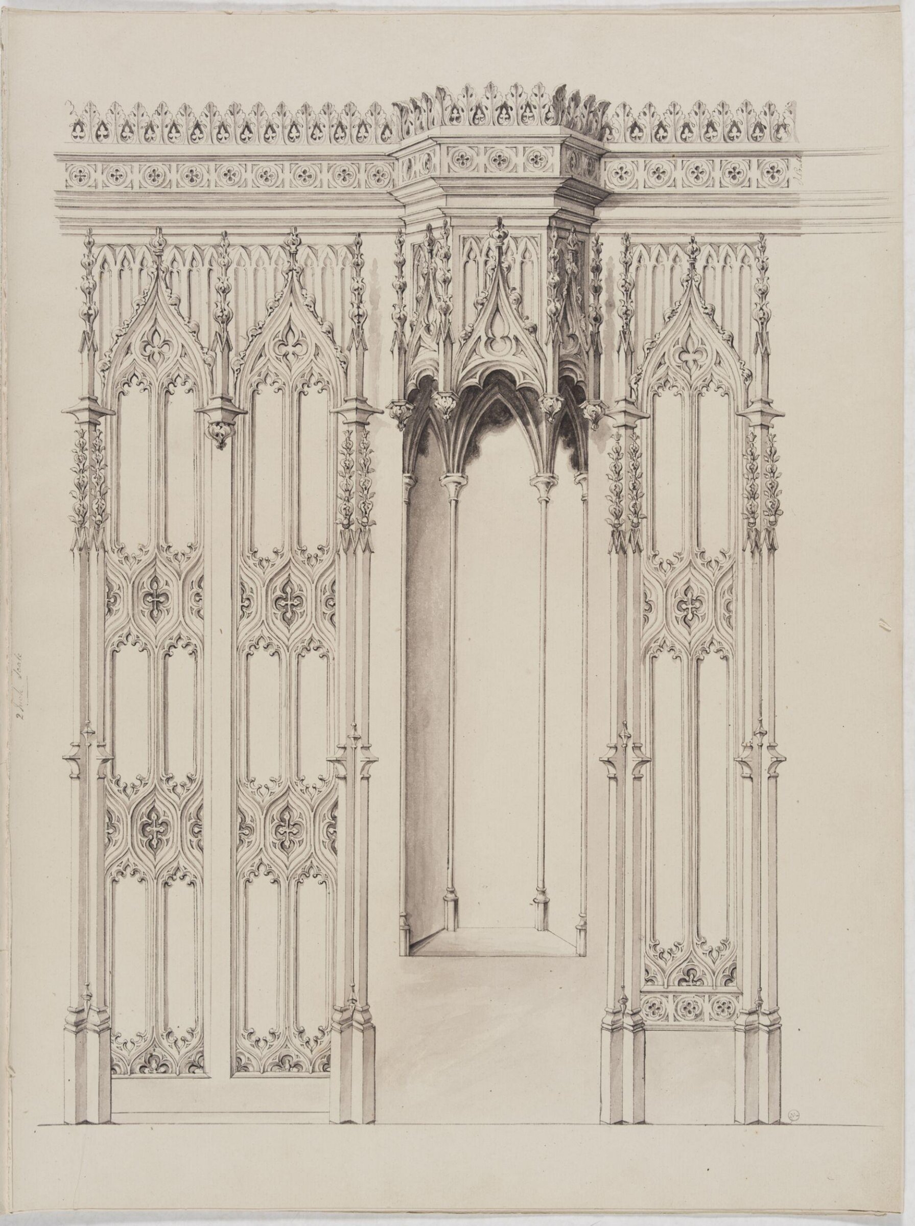 Designs for furniture and wall decoration, James Crabb, ca. mid 19th century