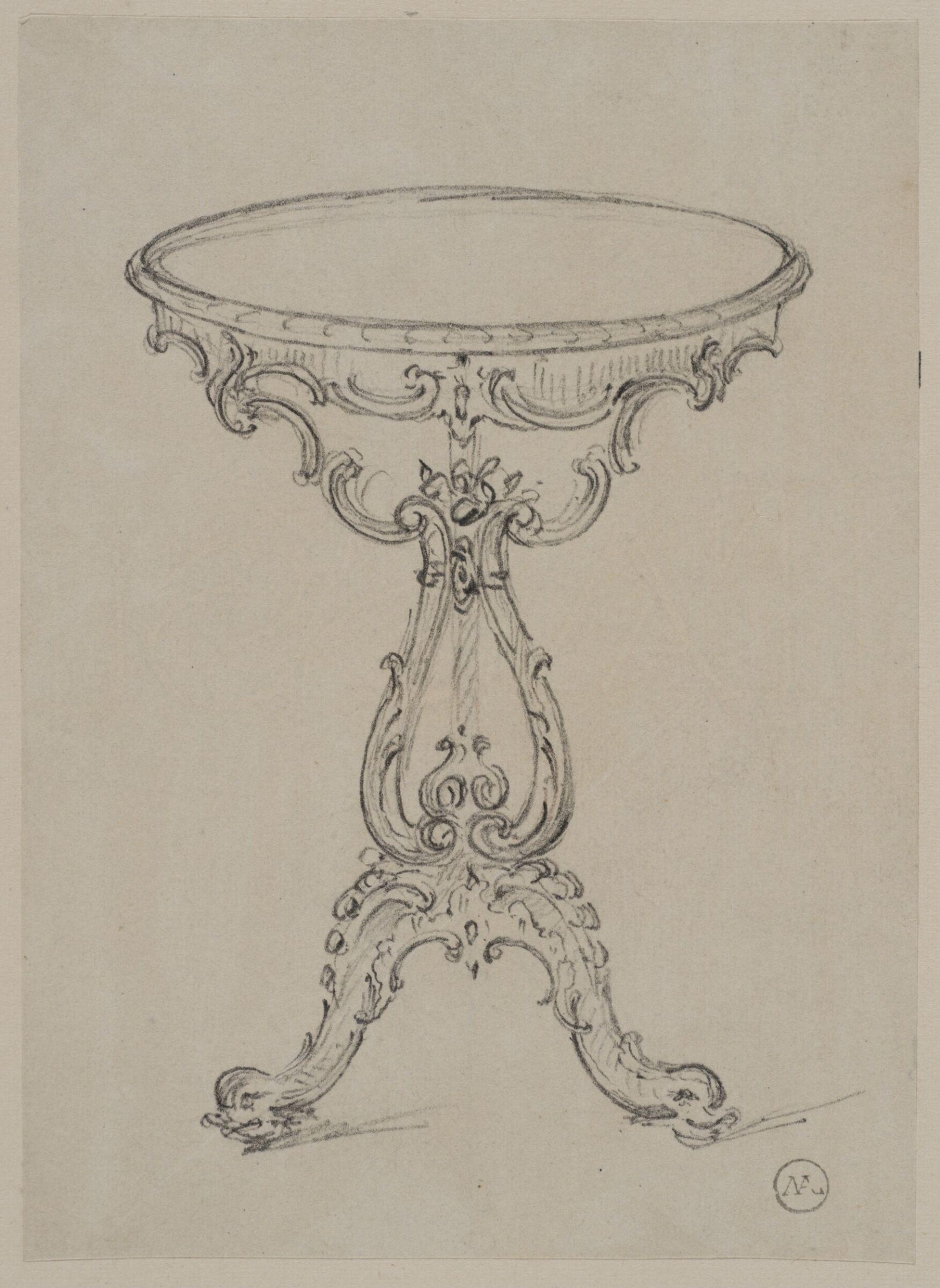 Designs for furniture and wall decoration, James Crabb, ca. mid 19th century