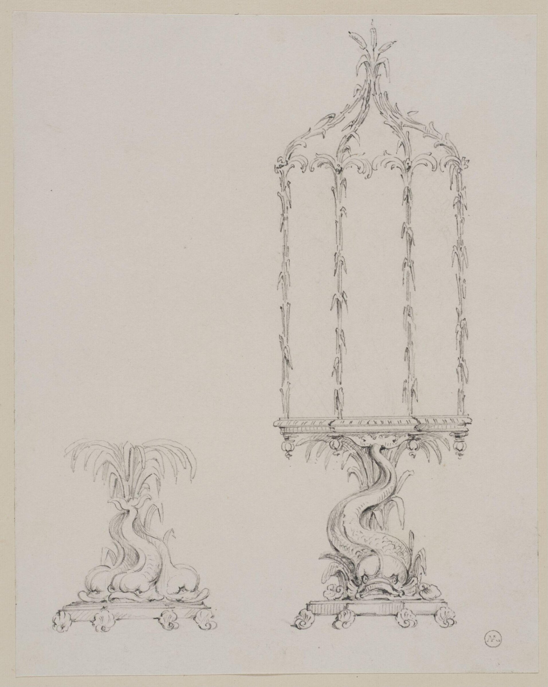 Designs for furniture and wall decoration, James Crabb, ca. mid 19th century