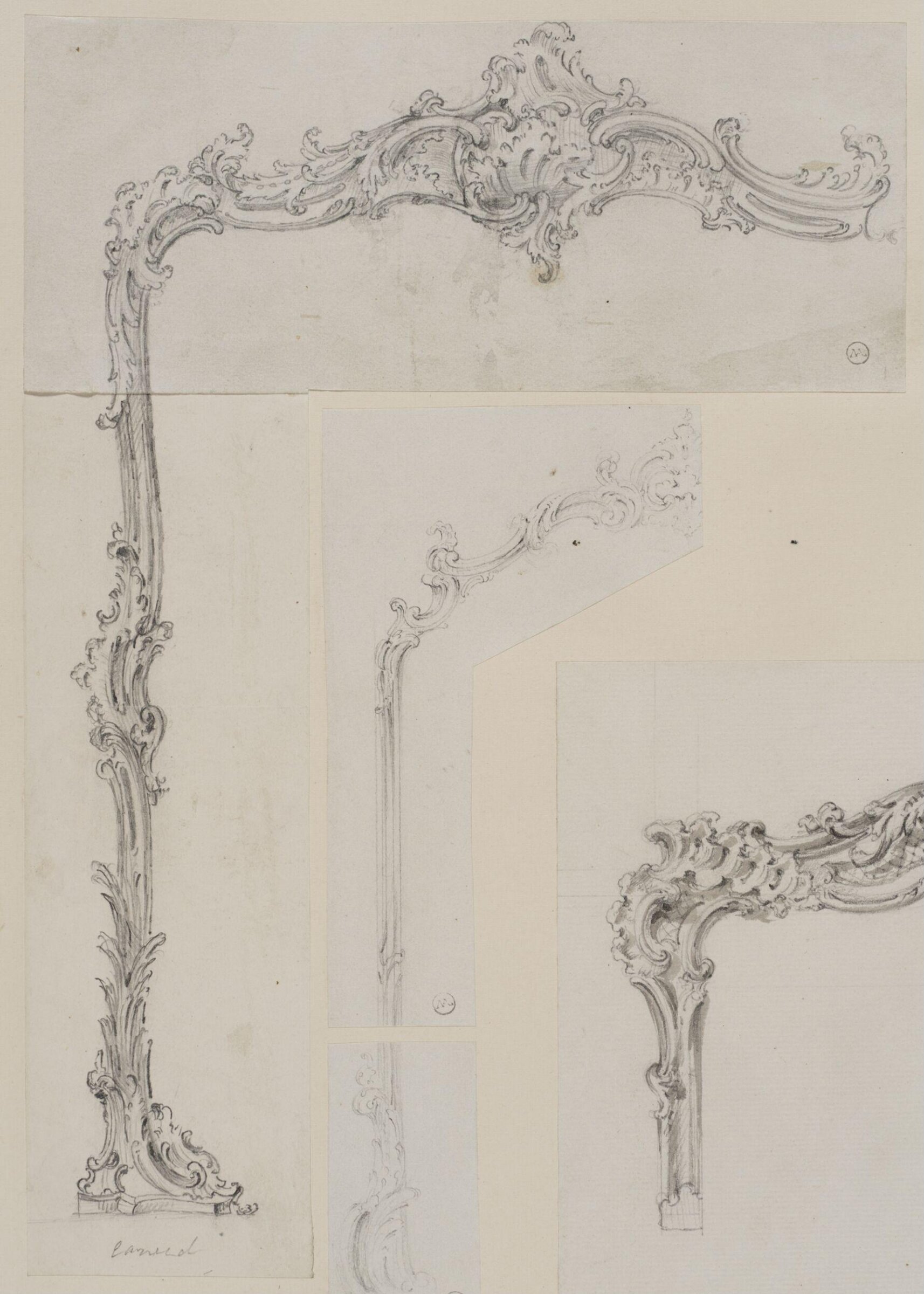 Designs for furniture and wall decoration, James Crabb, ca. mid 19th century