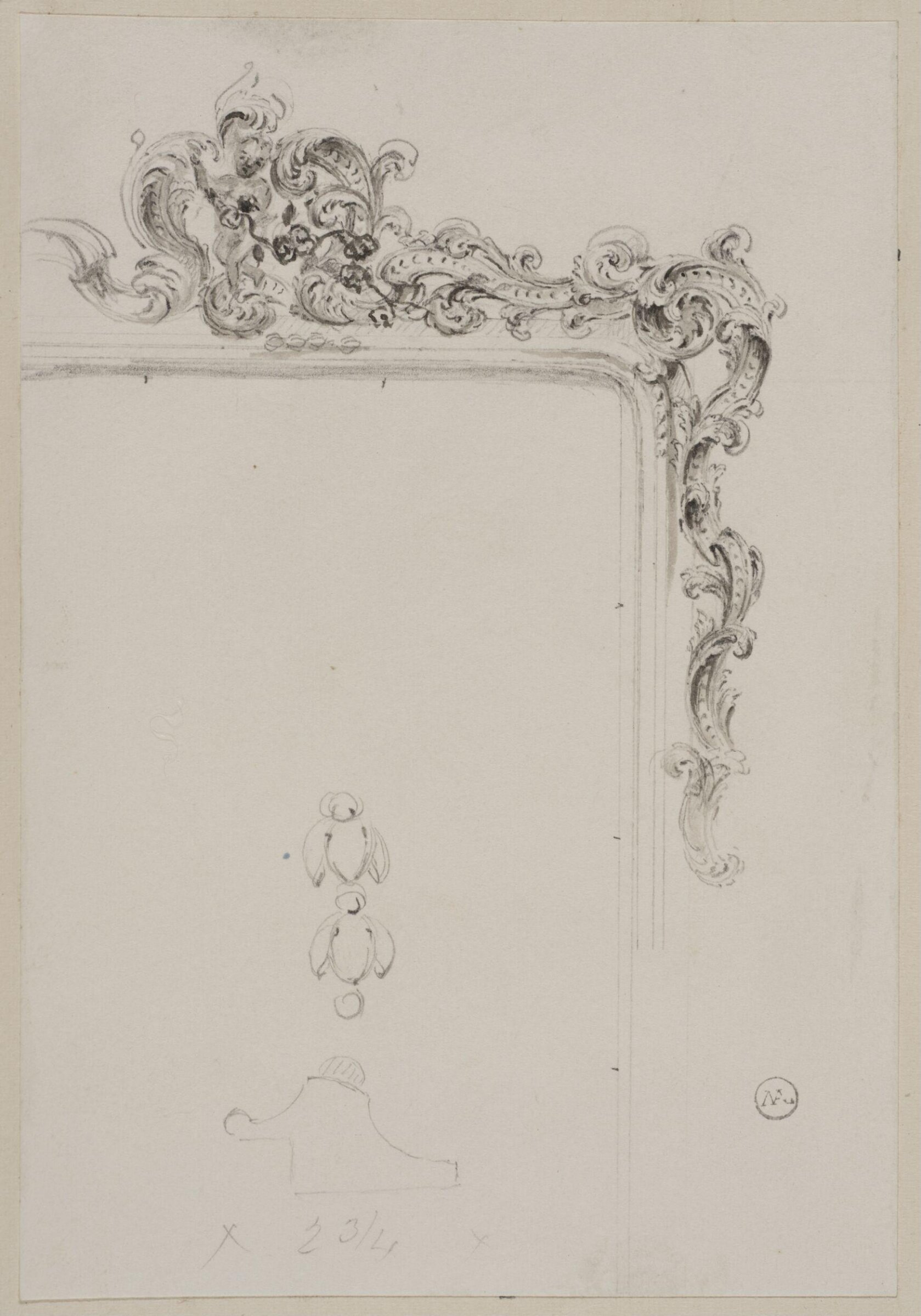 Designs for furniture and wall decoration, James Crabb, ca. mid 19th century