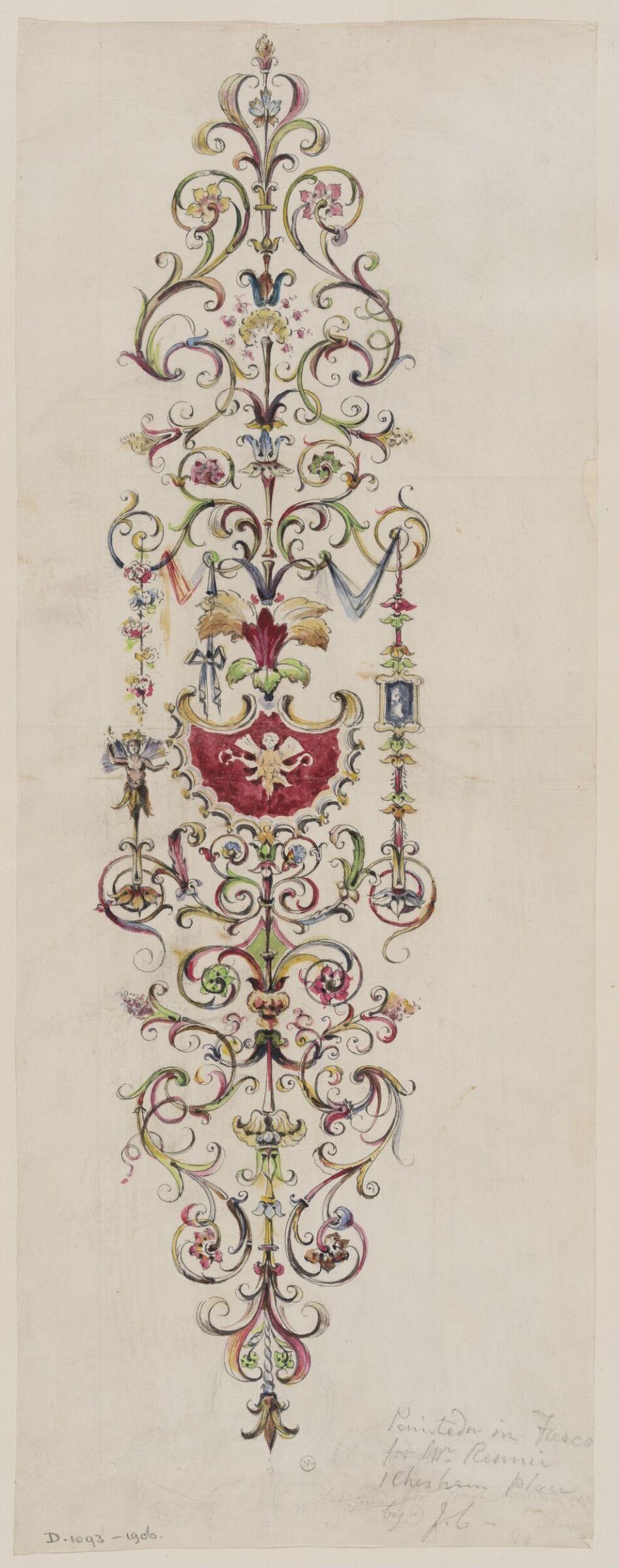 Designs for furniture and wall decoration, James Crabb, ca. mid 19th century