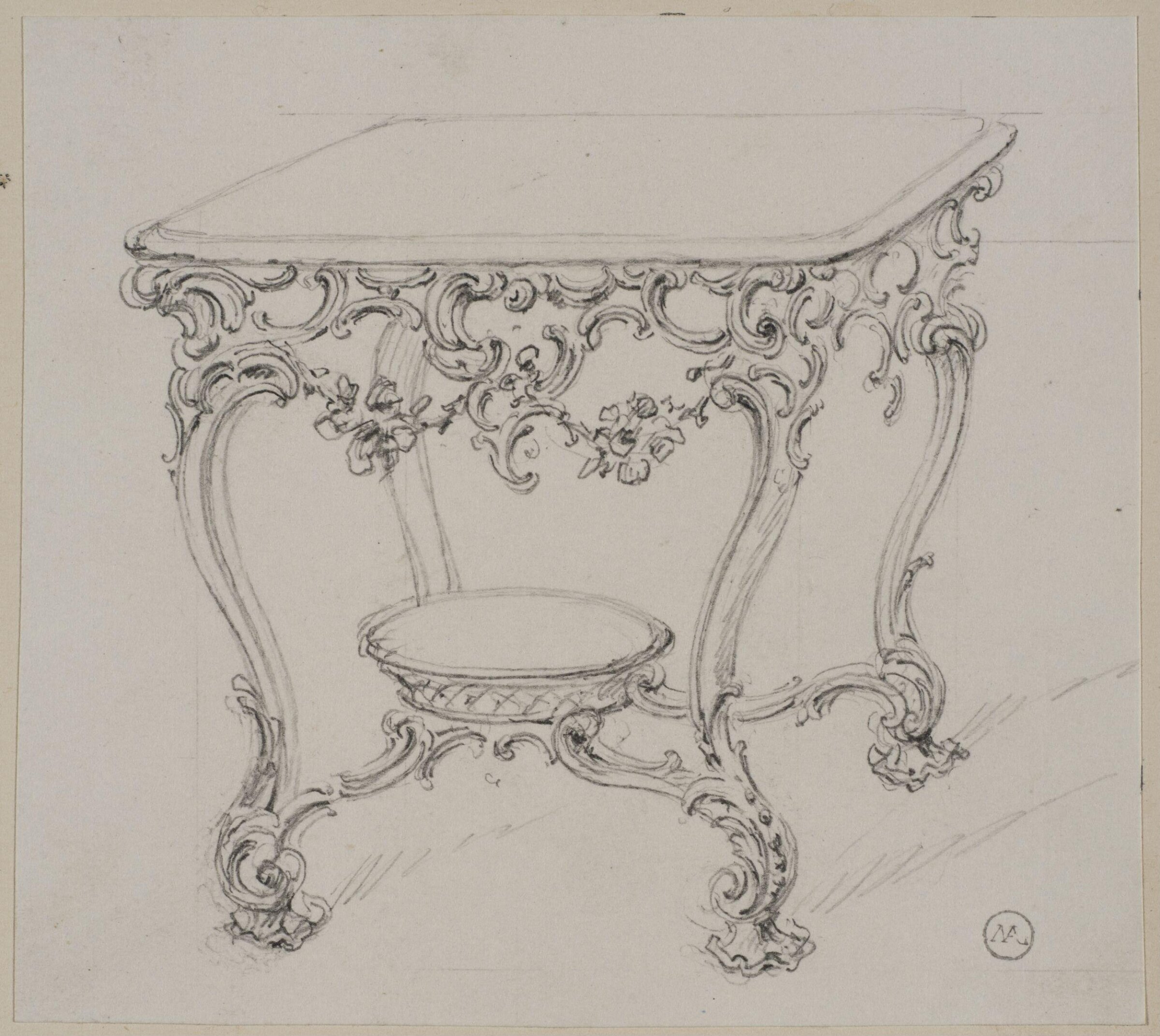Designs for furniture and wall decoration, James Crabb, ca. mid 19th century
