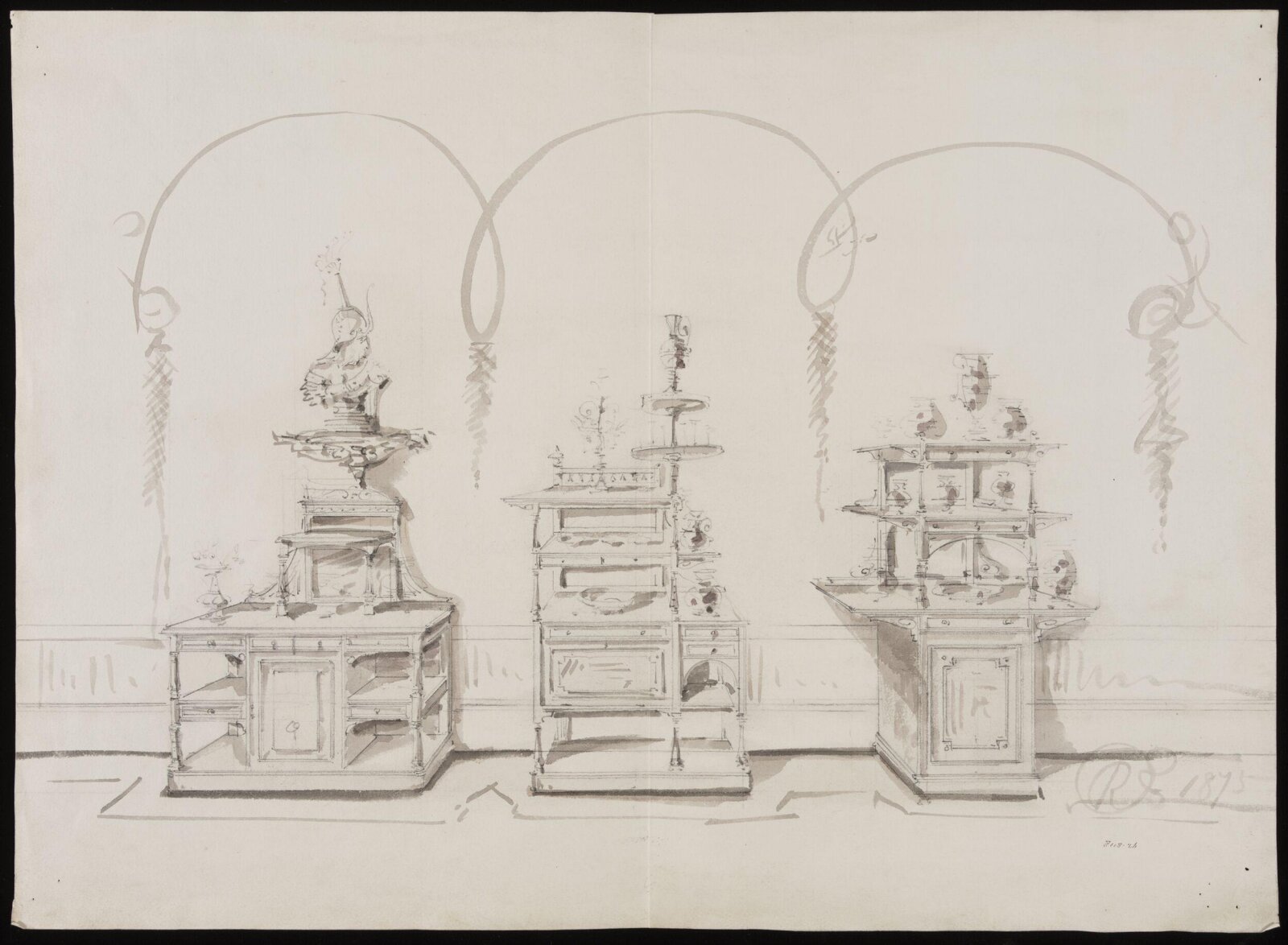 Drawing, R. Charles, 1868-1876