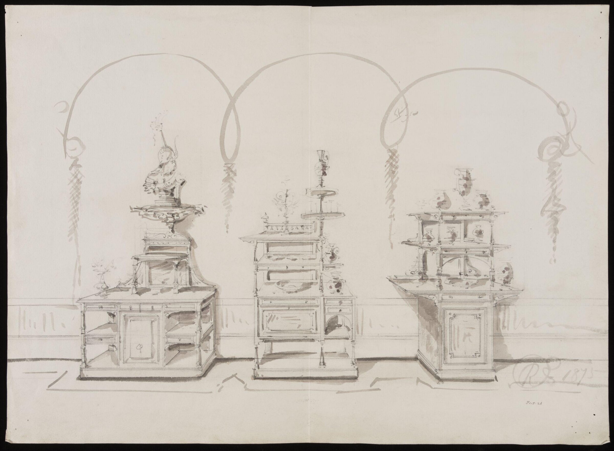 Drawing, R. Charles, 1868-1876