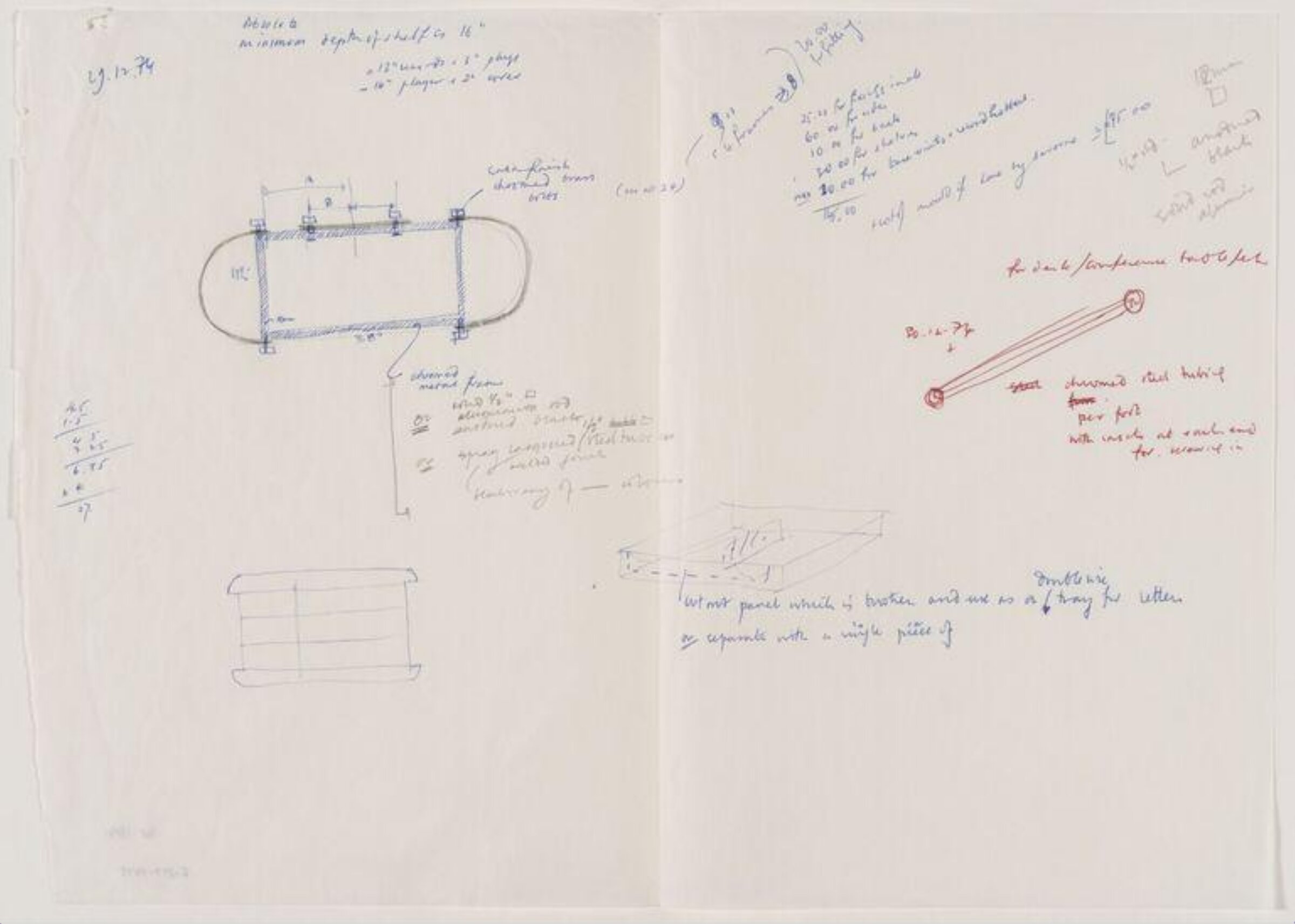 Drawing, Alain Bouvier, 1974