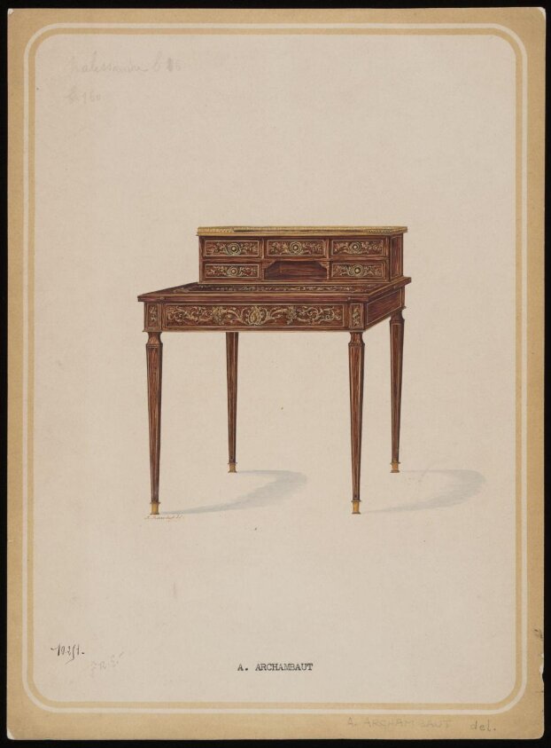 Furniture design — Archambaut, A. — mid 19th century