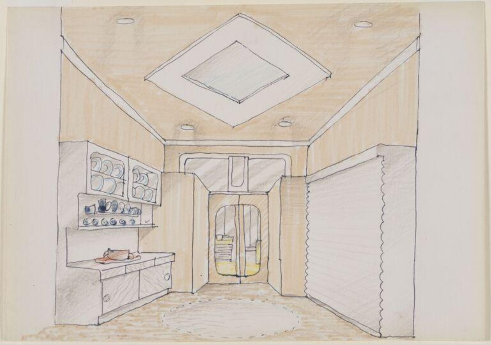 Drawing, Max Clendinning, 1973