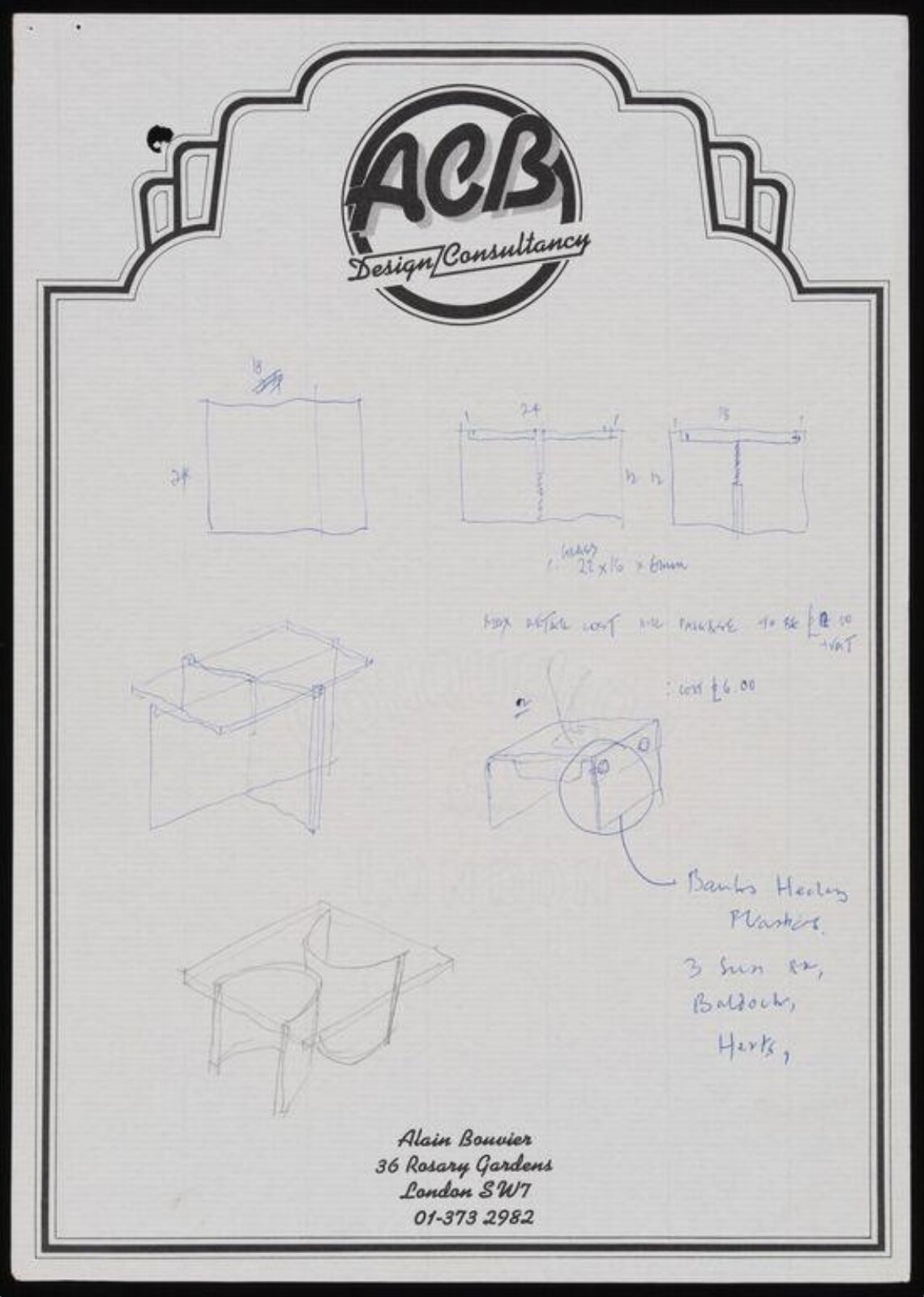 Drawing, Alain Bouvier, 1974