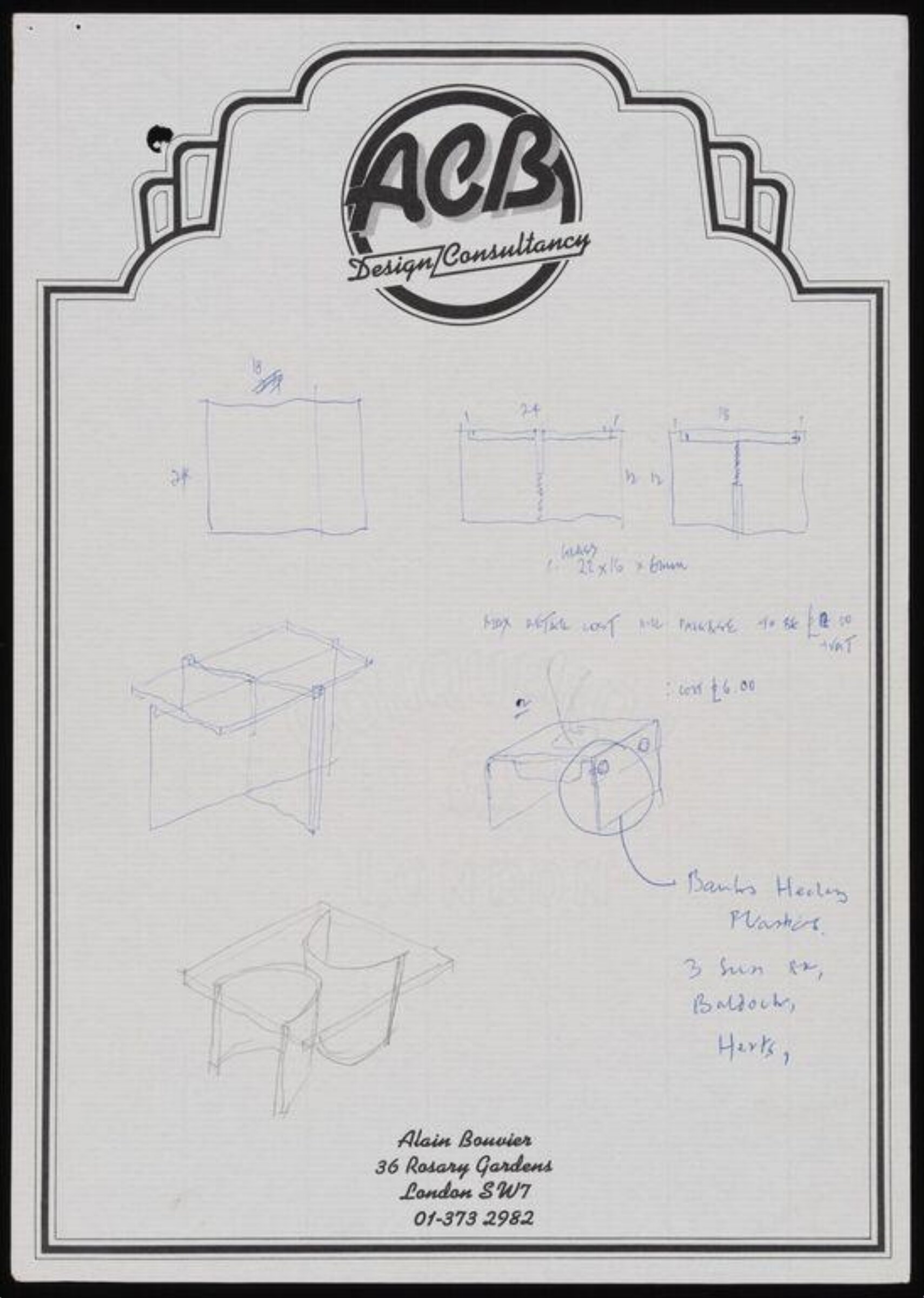 Drawing, Alain Bouvier, 1974