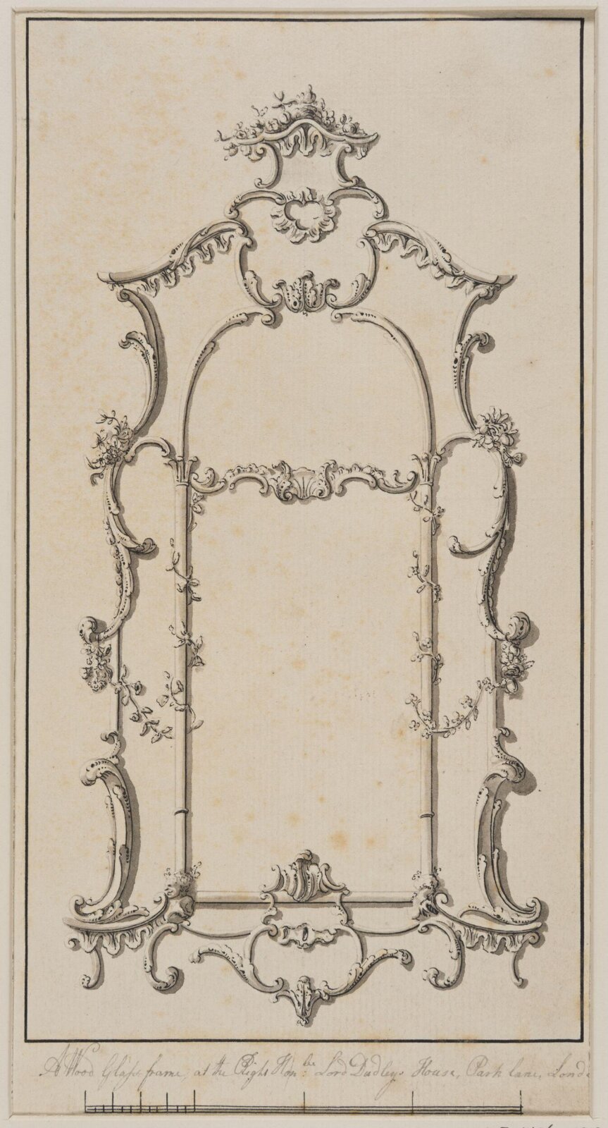 Design for a mirror, John Carter, late 18th century