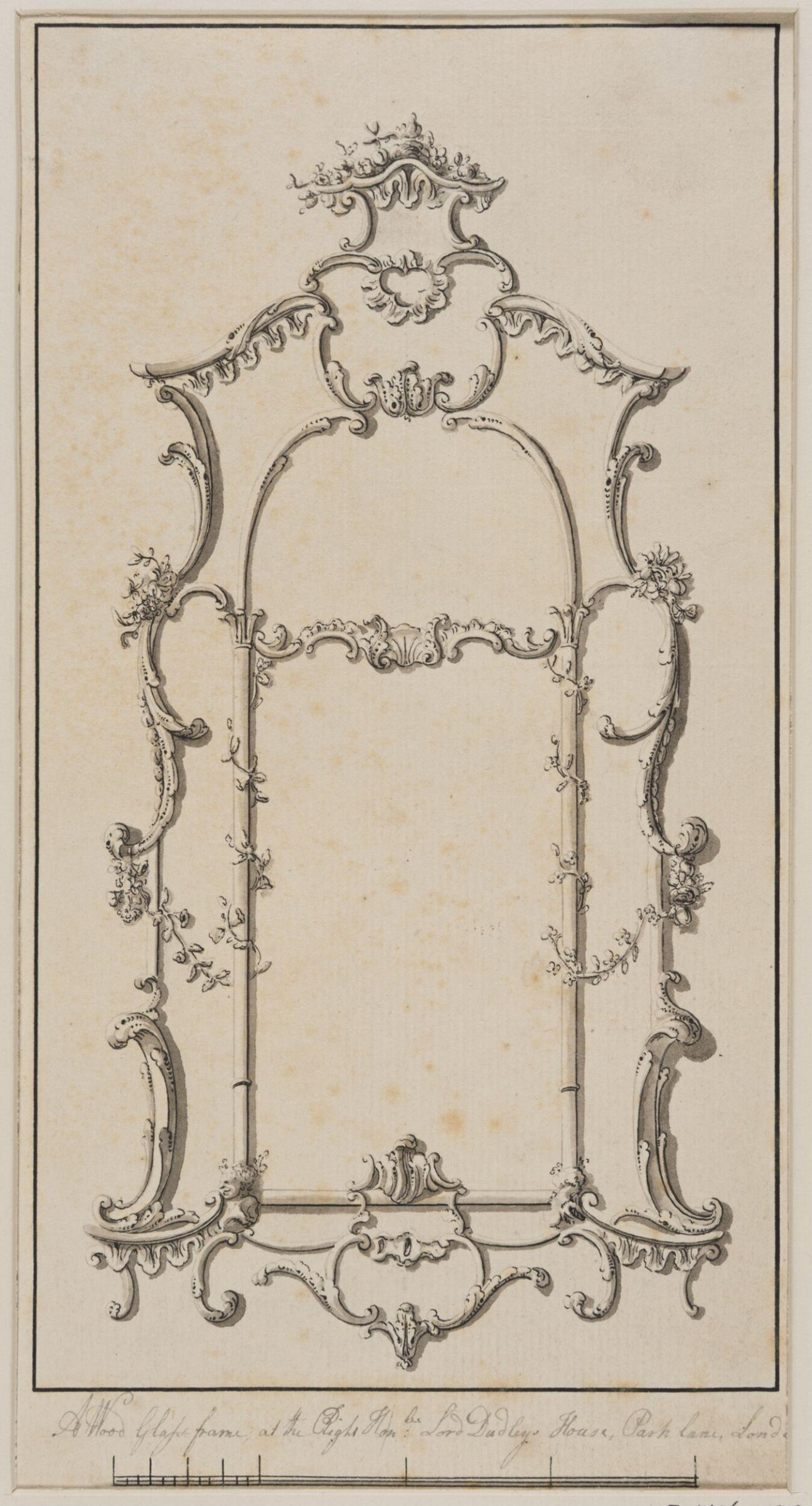 Design for a mirror, John Carter, late 18th century