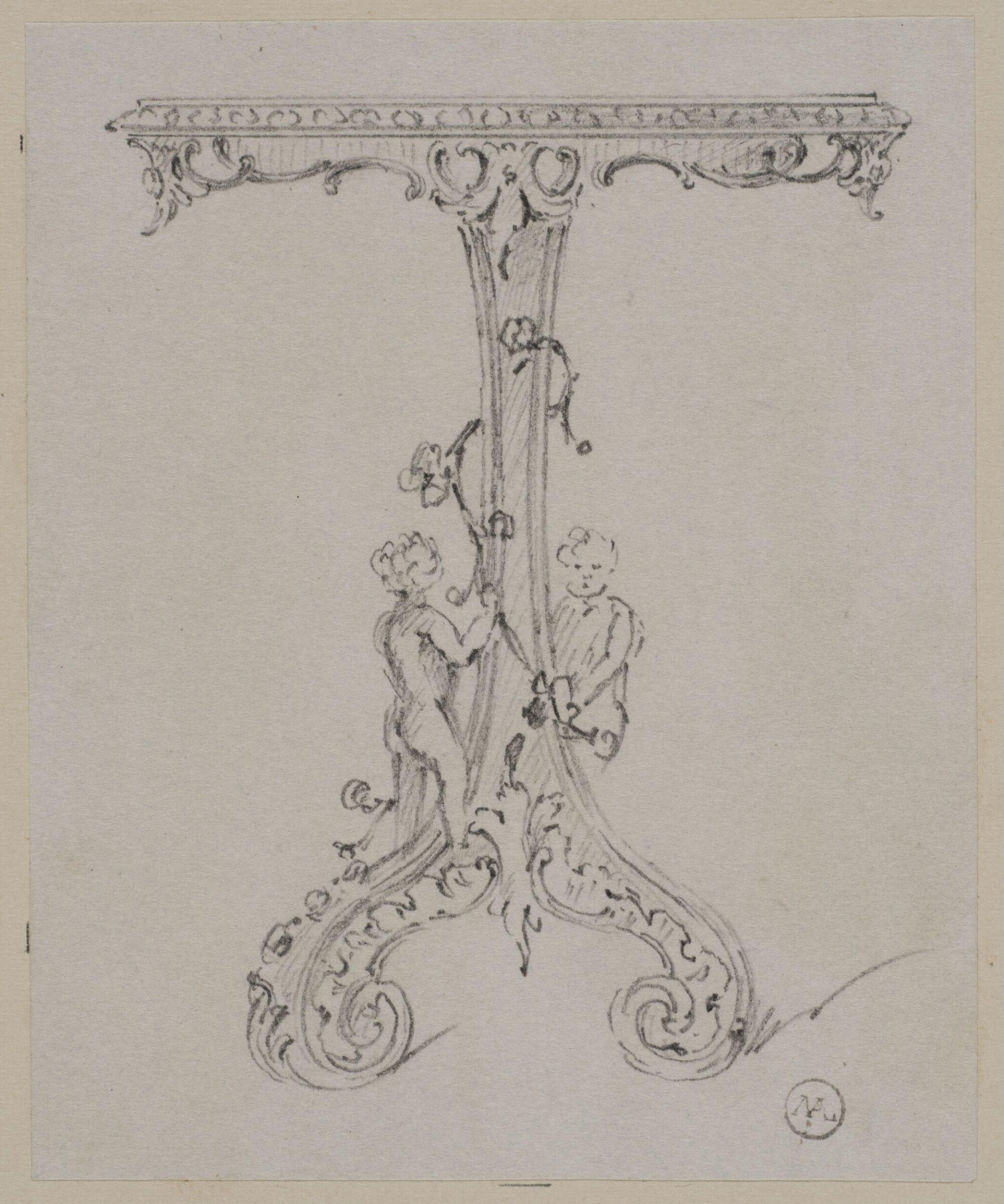 Designs for furniture and wall decoration, James Crabb, ca. mid 19th century