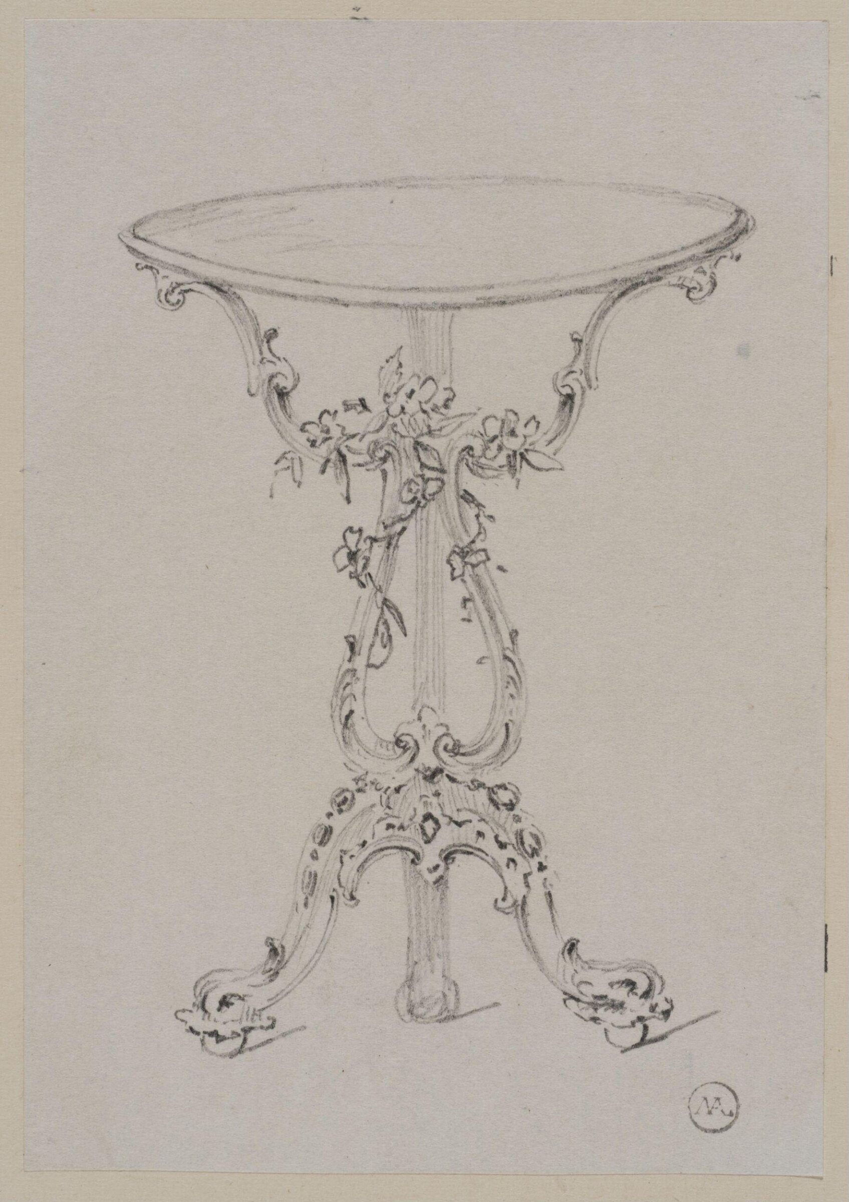 Designs for furniture and wall decoration, James Crabb, ca. mid 19th century