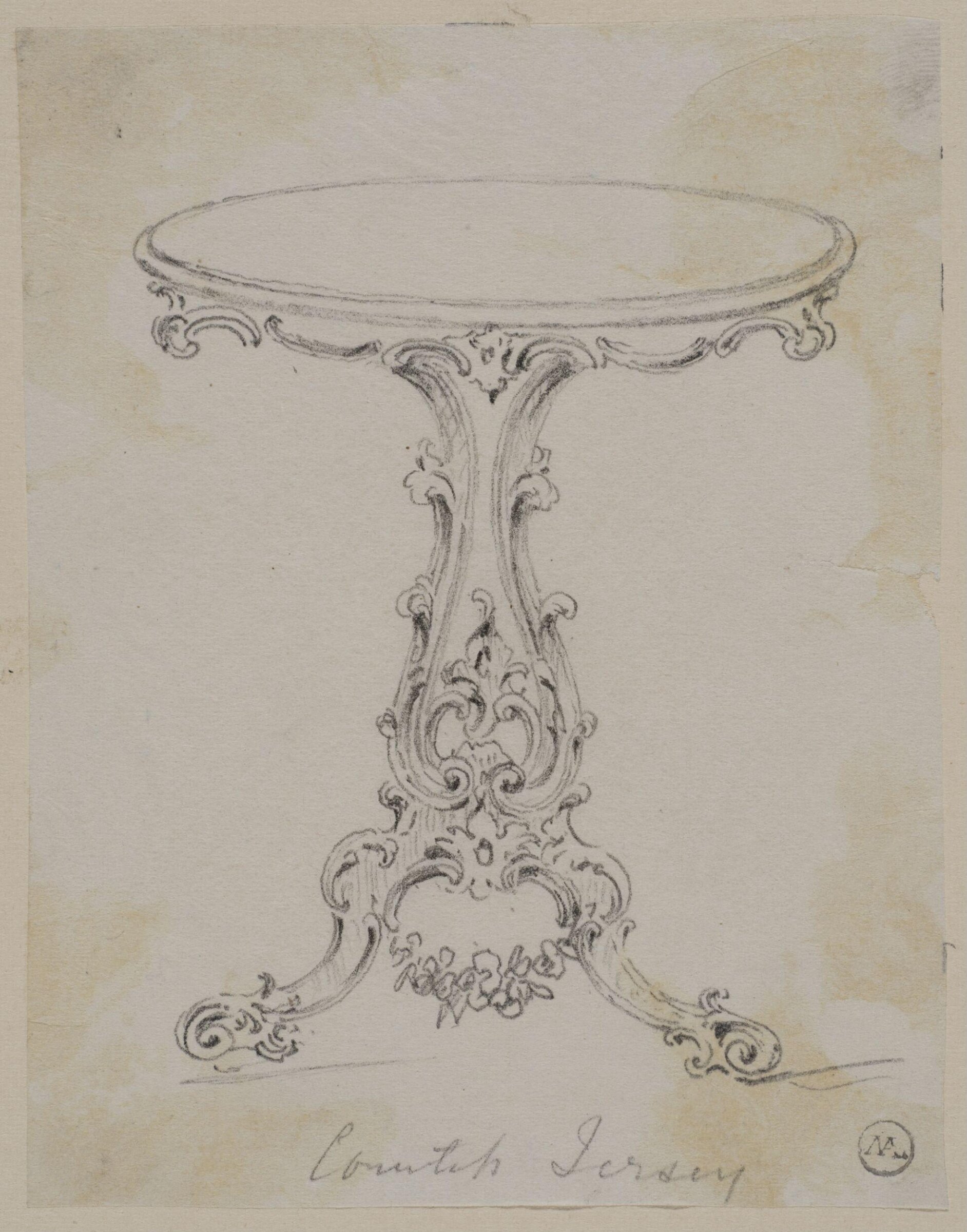 Designs for furniture and wall decoration, James Crabb, ca. mid 19th century