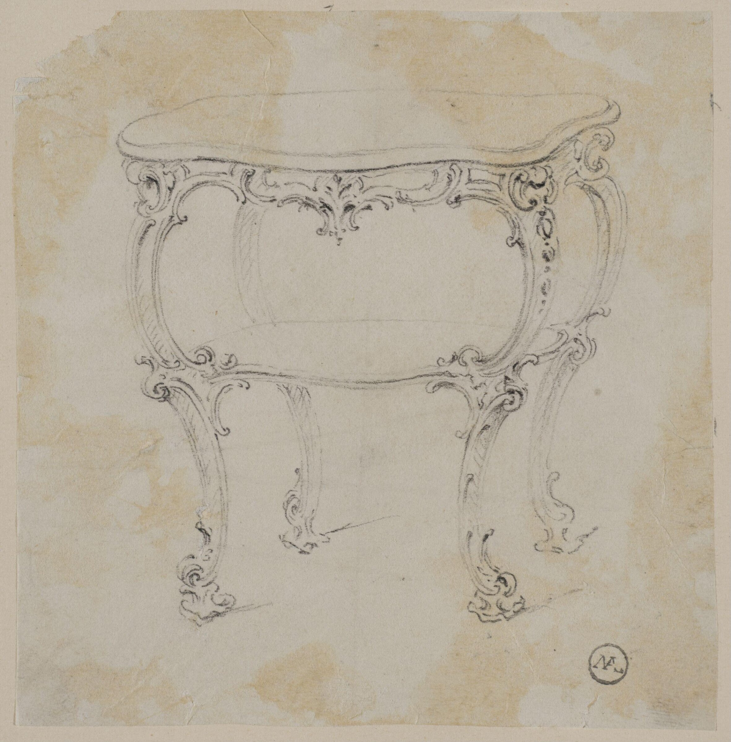 Designs for furniture and wall decoration, James Crabb, ca. mid 19th century