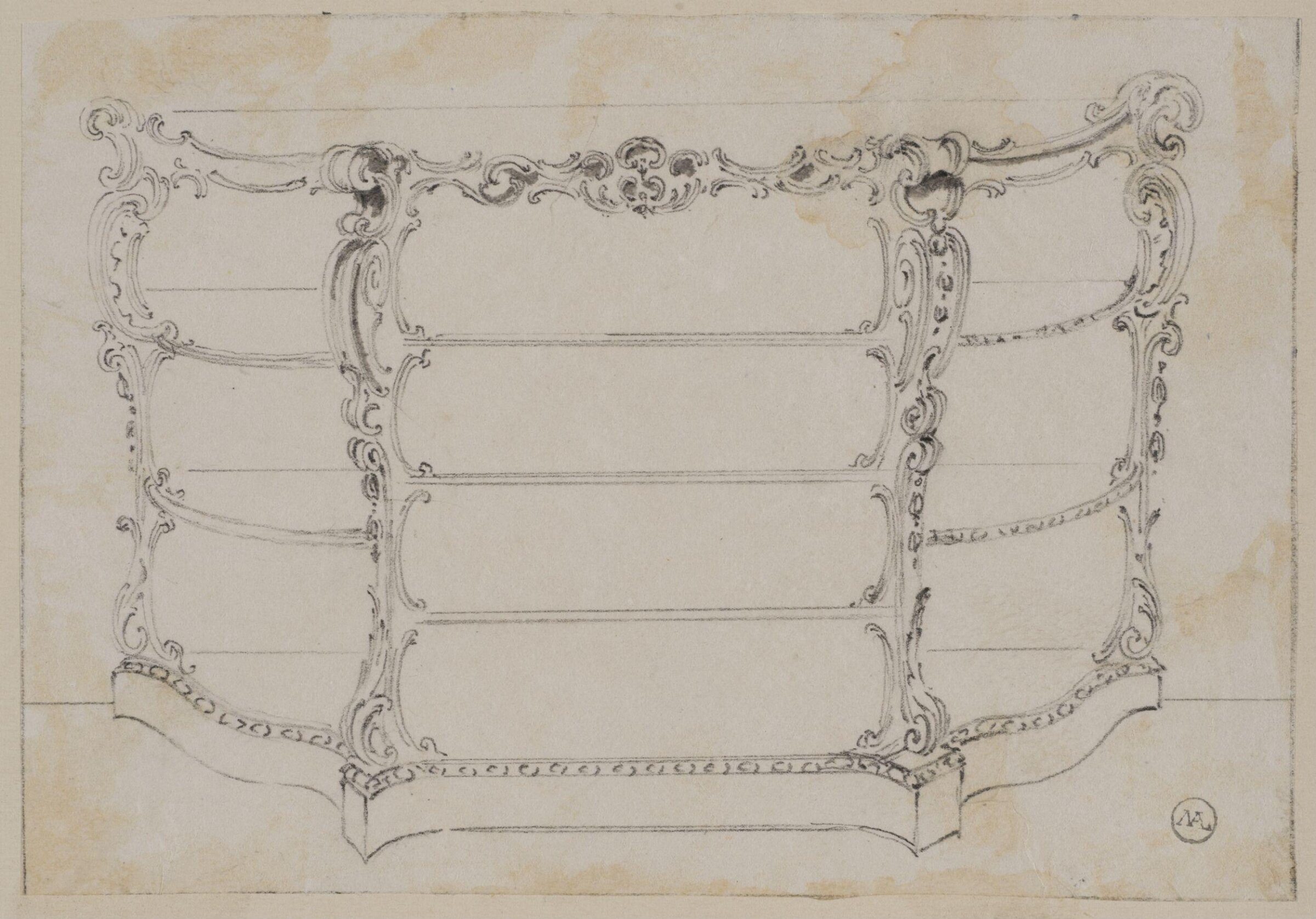 Designs for furniture and wall decoration, James Crabb, ca. mid 19th century