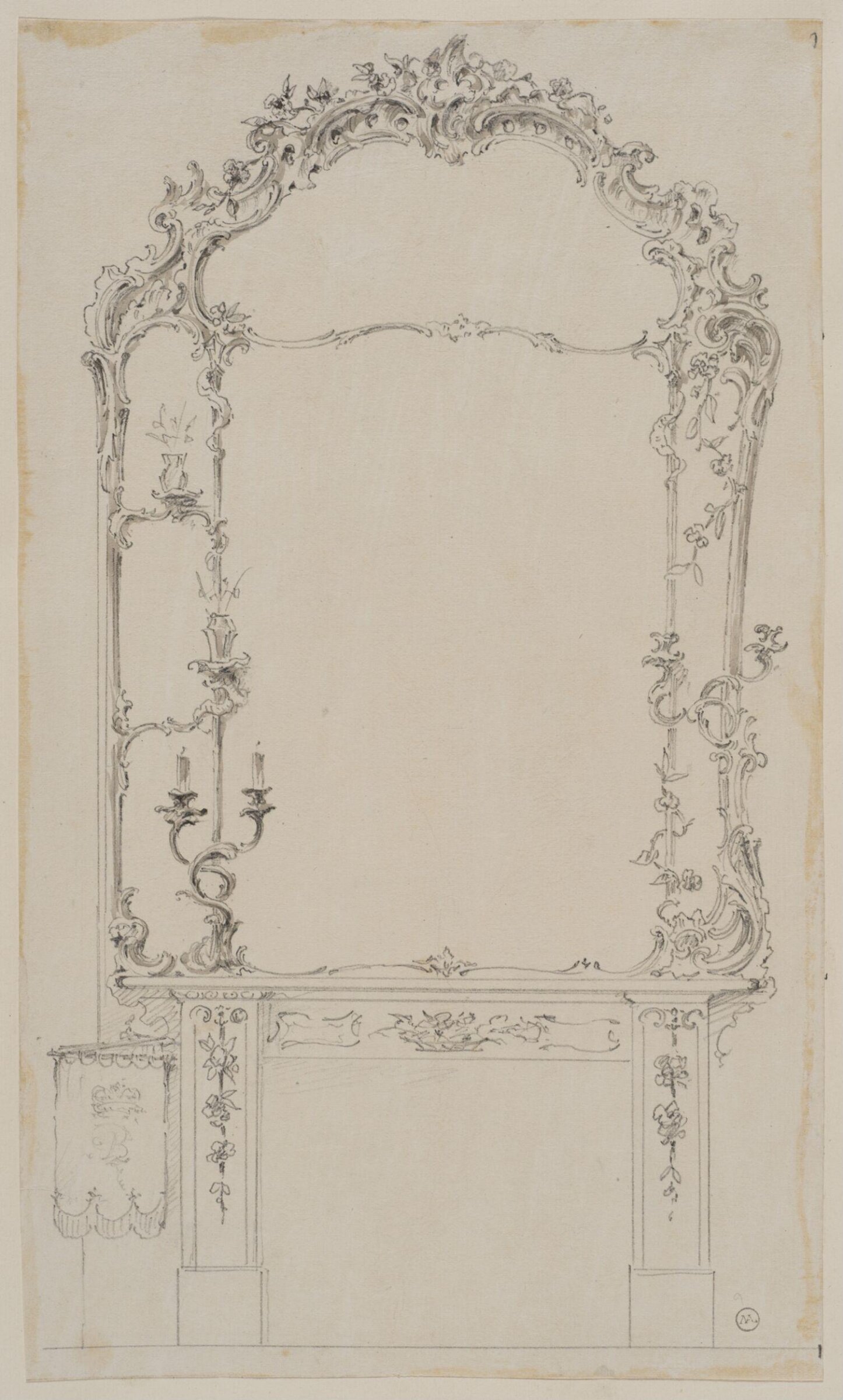 Designs for furniture and wall decoration, James Crabb, ca. mid 19th century