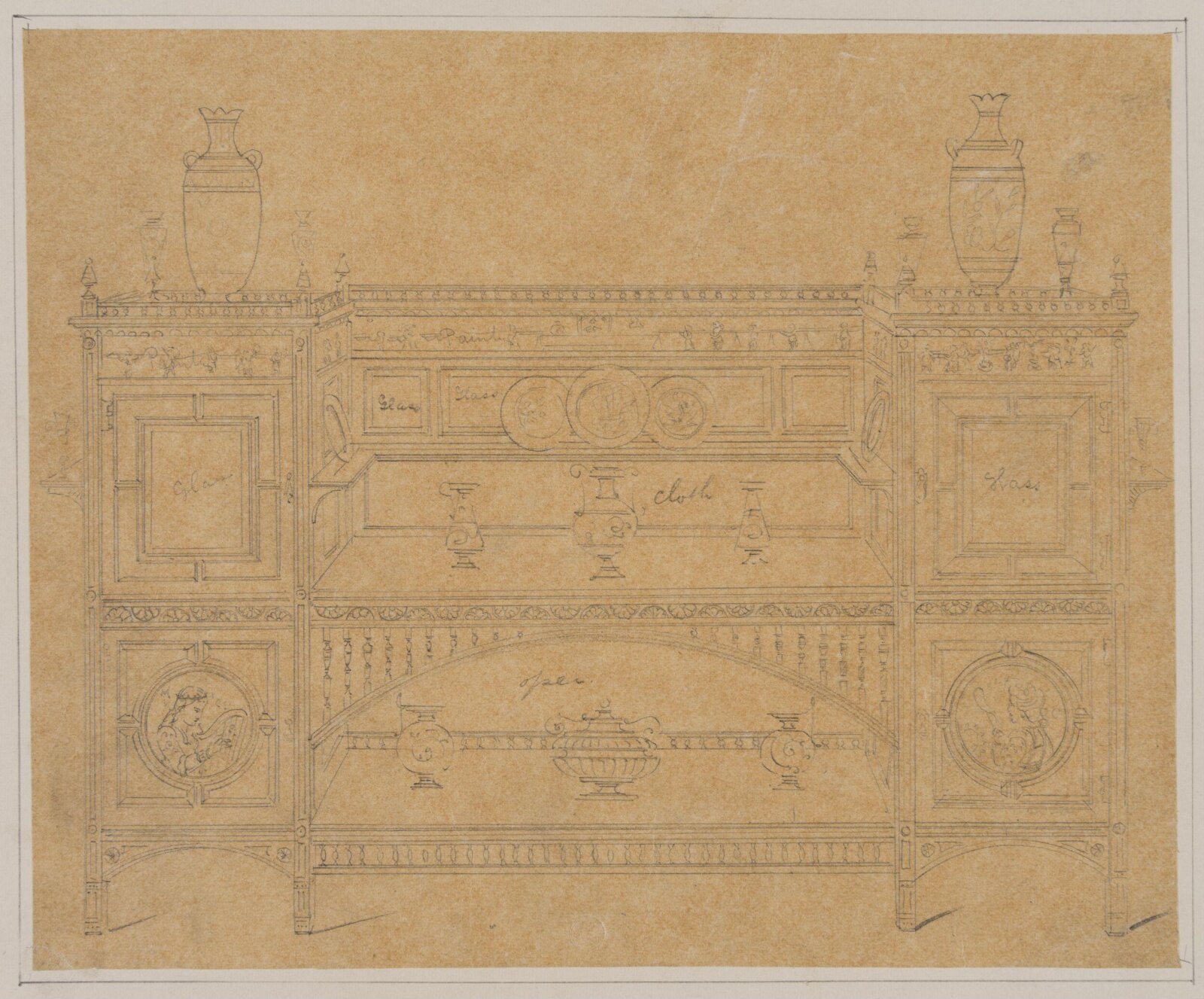 Drawing, R. Charles, 1868-1876