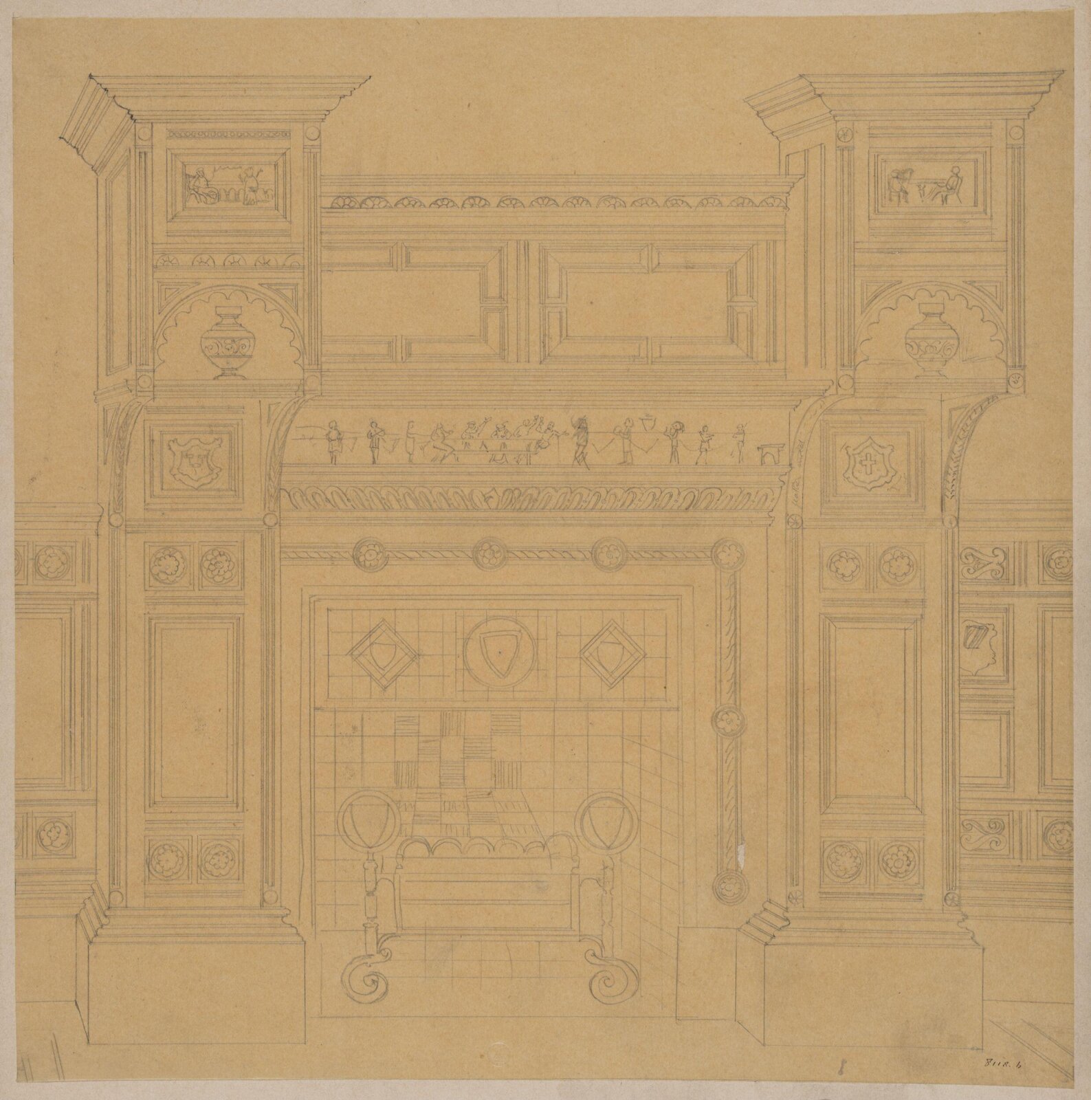 Drawing, R. Charles, 1868-1876