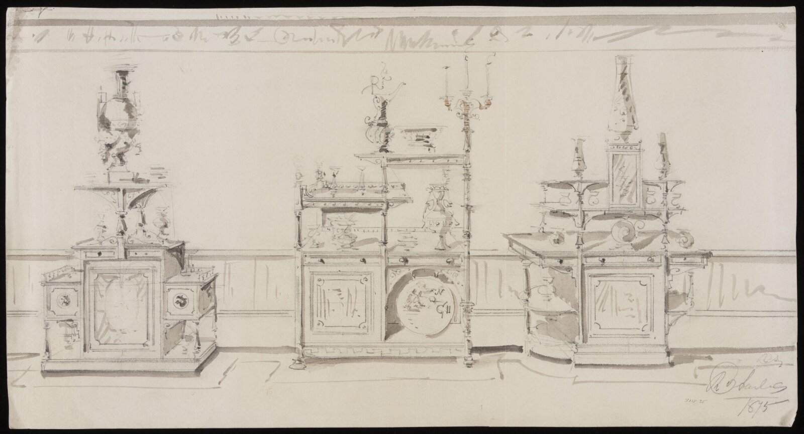 Drawing, R. Charles, 1868-1876