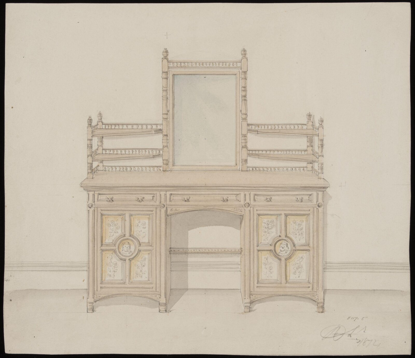 Drawing, R. Charles, 1868-1876