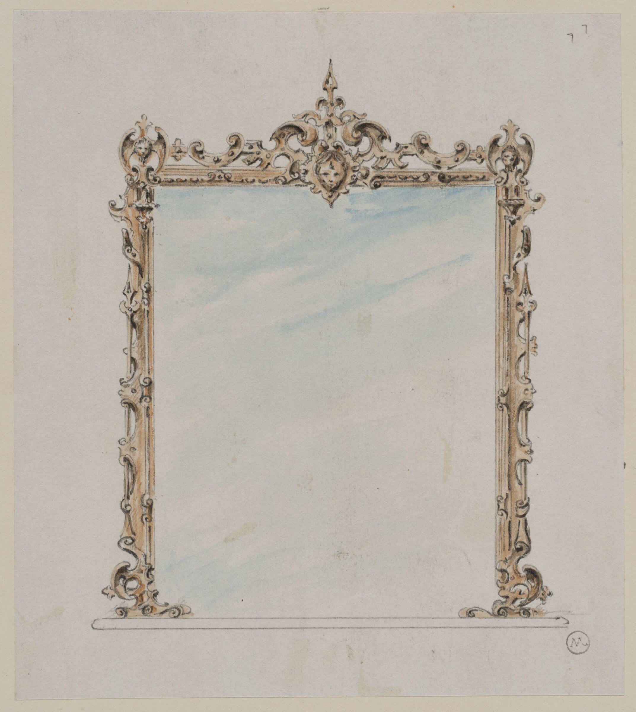 Designs for furniture and wall decoration, James Crabb, ca. mid 19th century