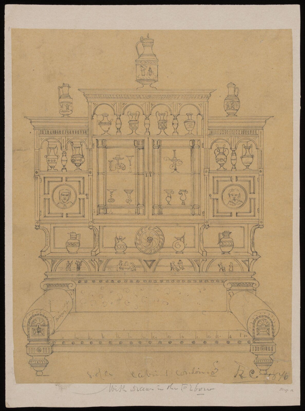Drawing, R. Charles, 1868-1876
