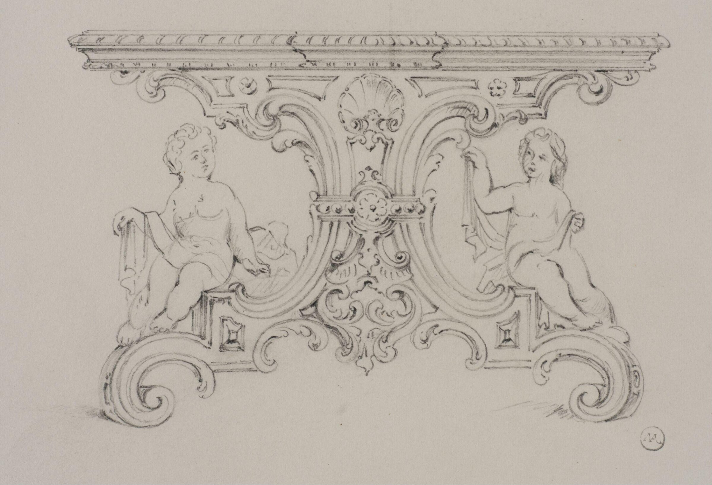 Designs for furniture and wall decoration, James Crabb, ca. mid 19th century