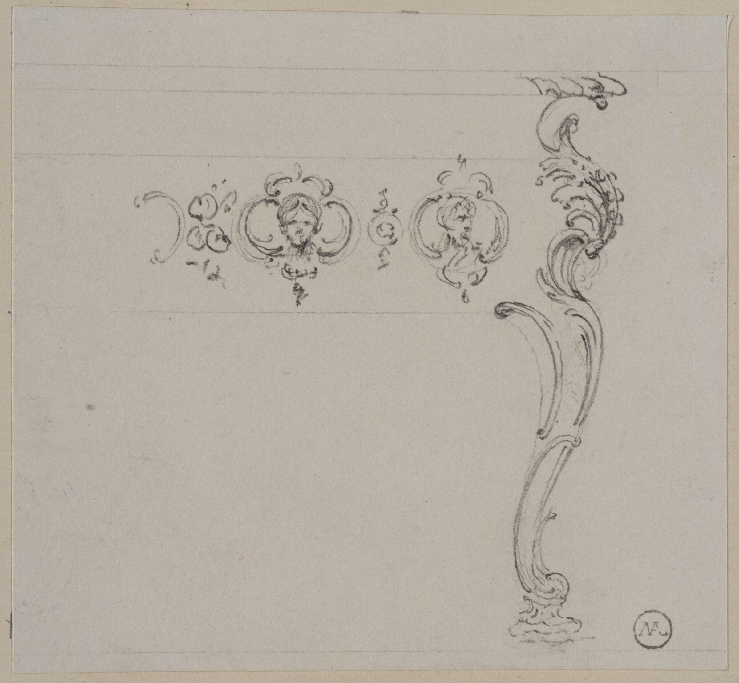 Designs for furniture and wall decoration, James Crabb, ca. mid 19th century