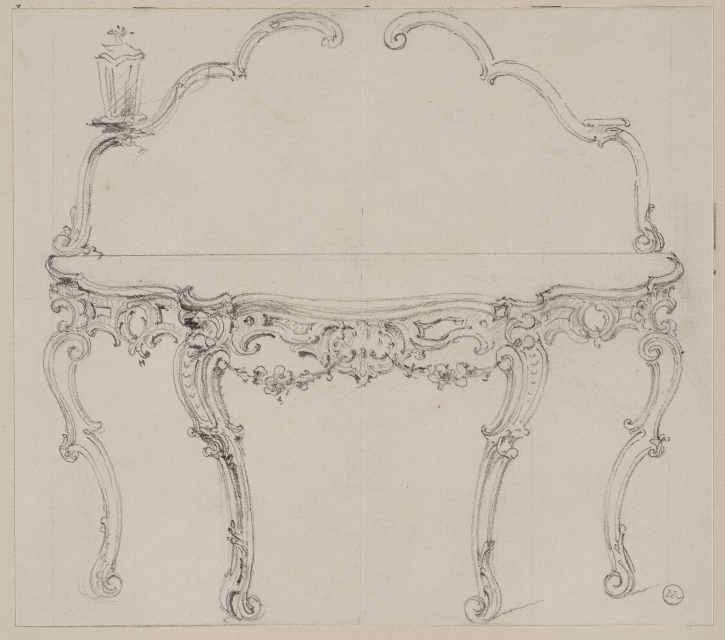 Designs for furniture and wall decoration, James Crabb, ca. mid 19th century