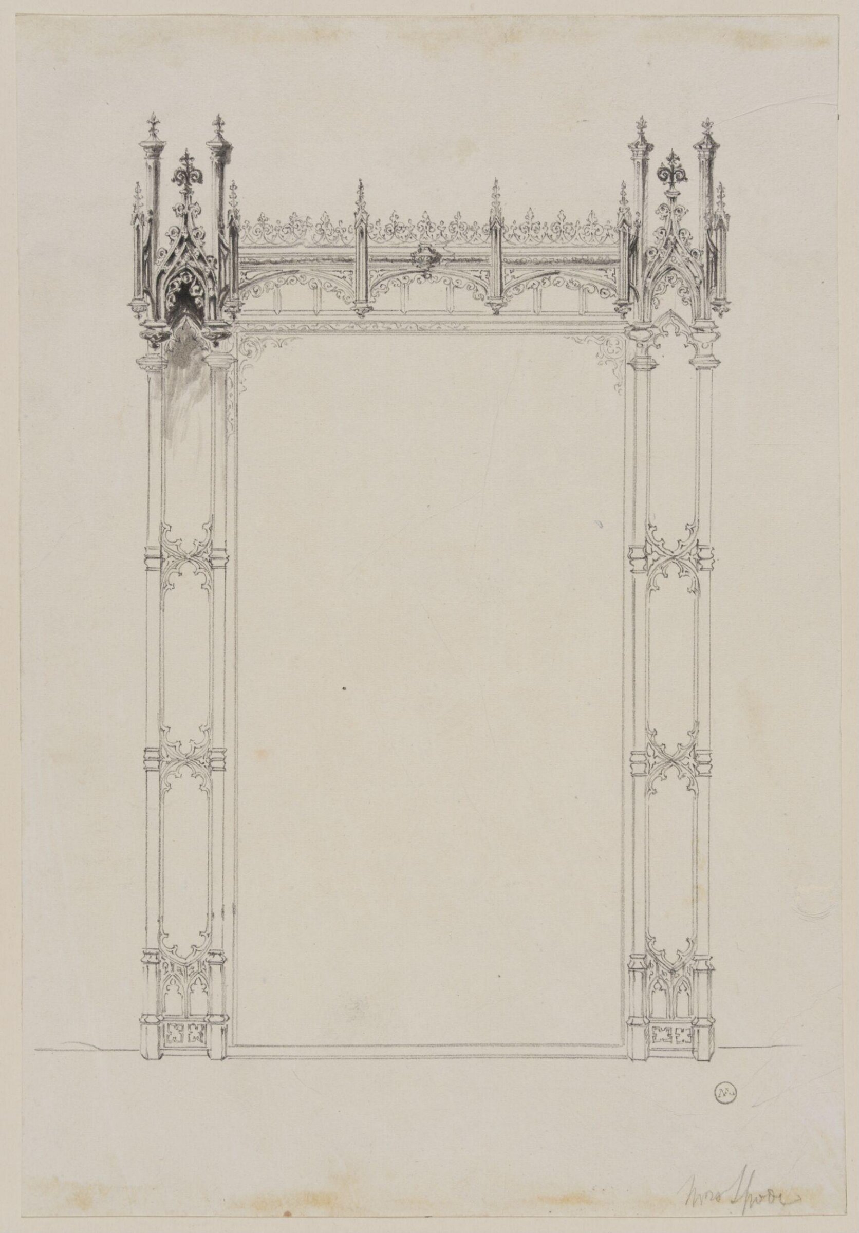 Designs for furniture and wall decoration, James Crabb, ca. mid 19th century