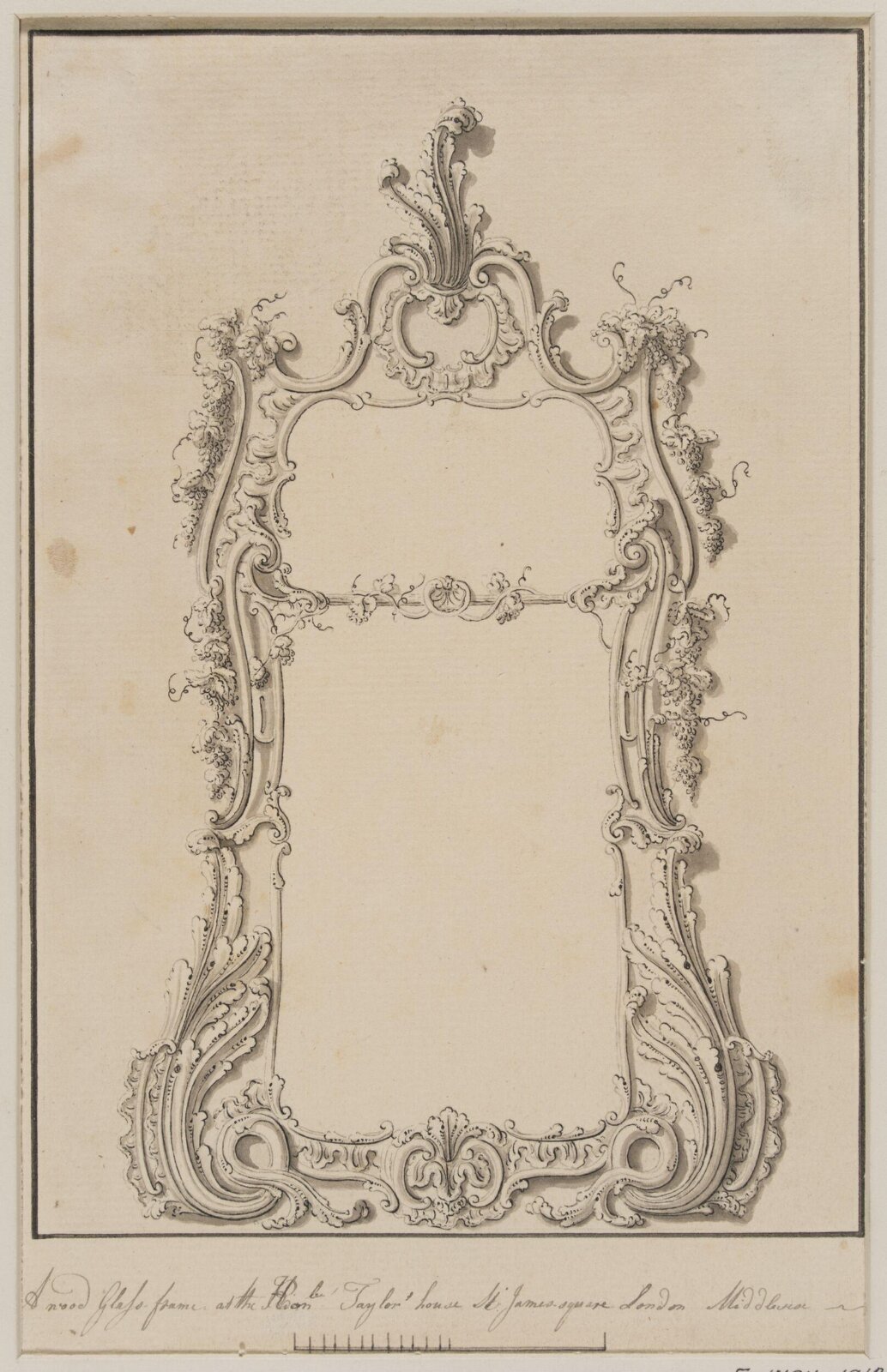 Design for a mirror, John Carter, late 18th century