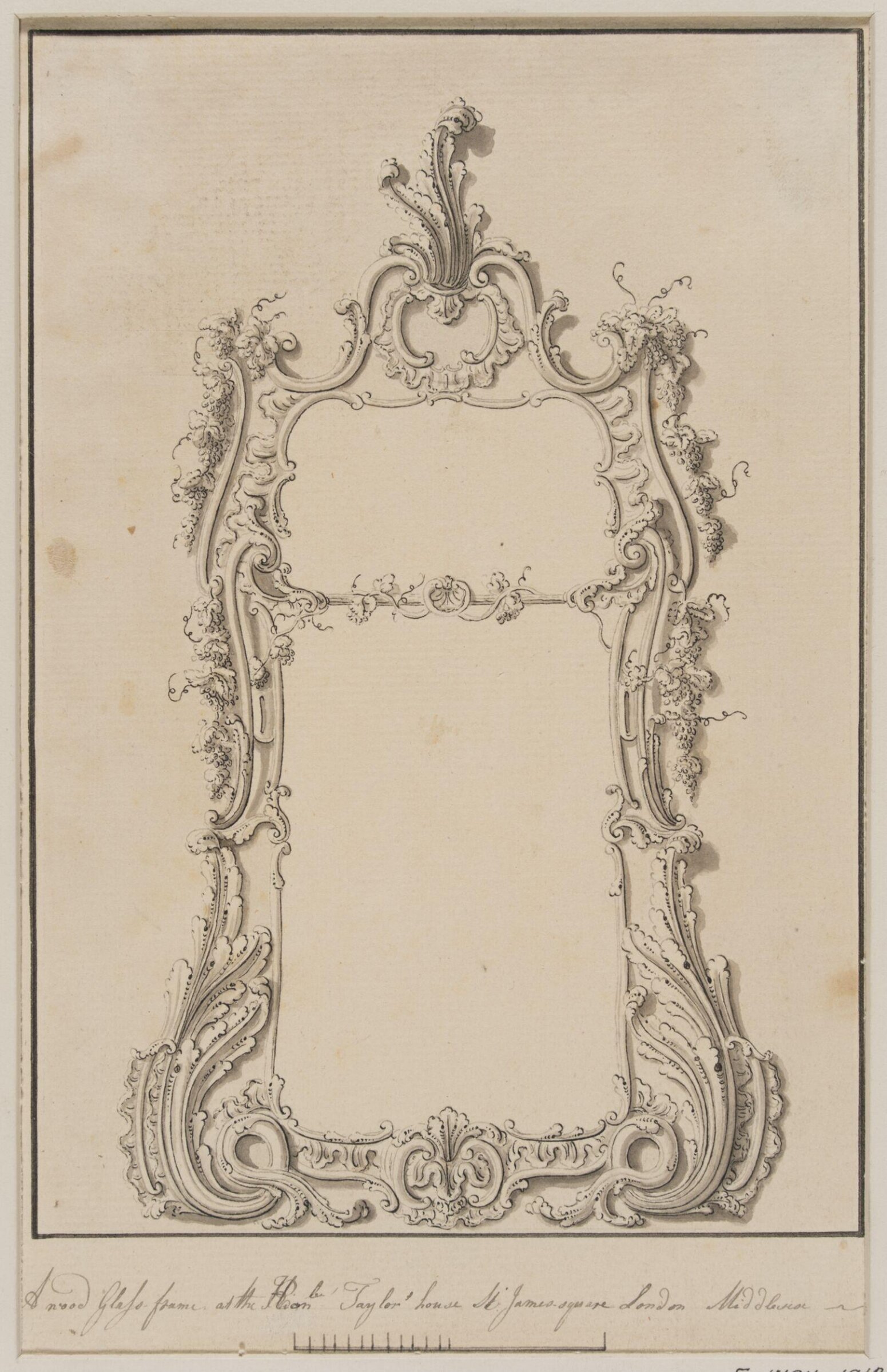Design for a mirror, John Carter, late 18th century