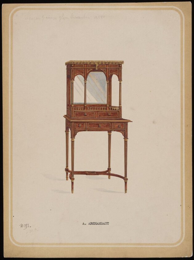 Furniture design — Archambaut, A. — mid 19th century