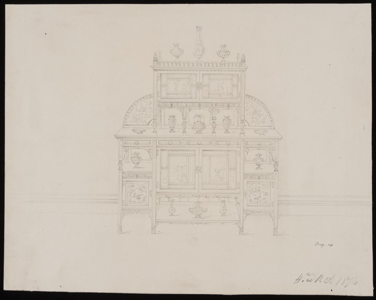 Drawing, R. Charles, 1868-1876