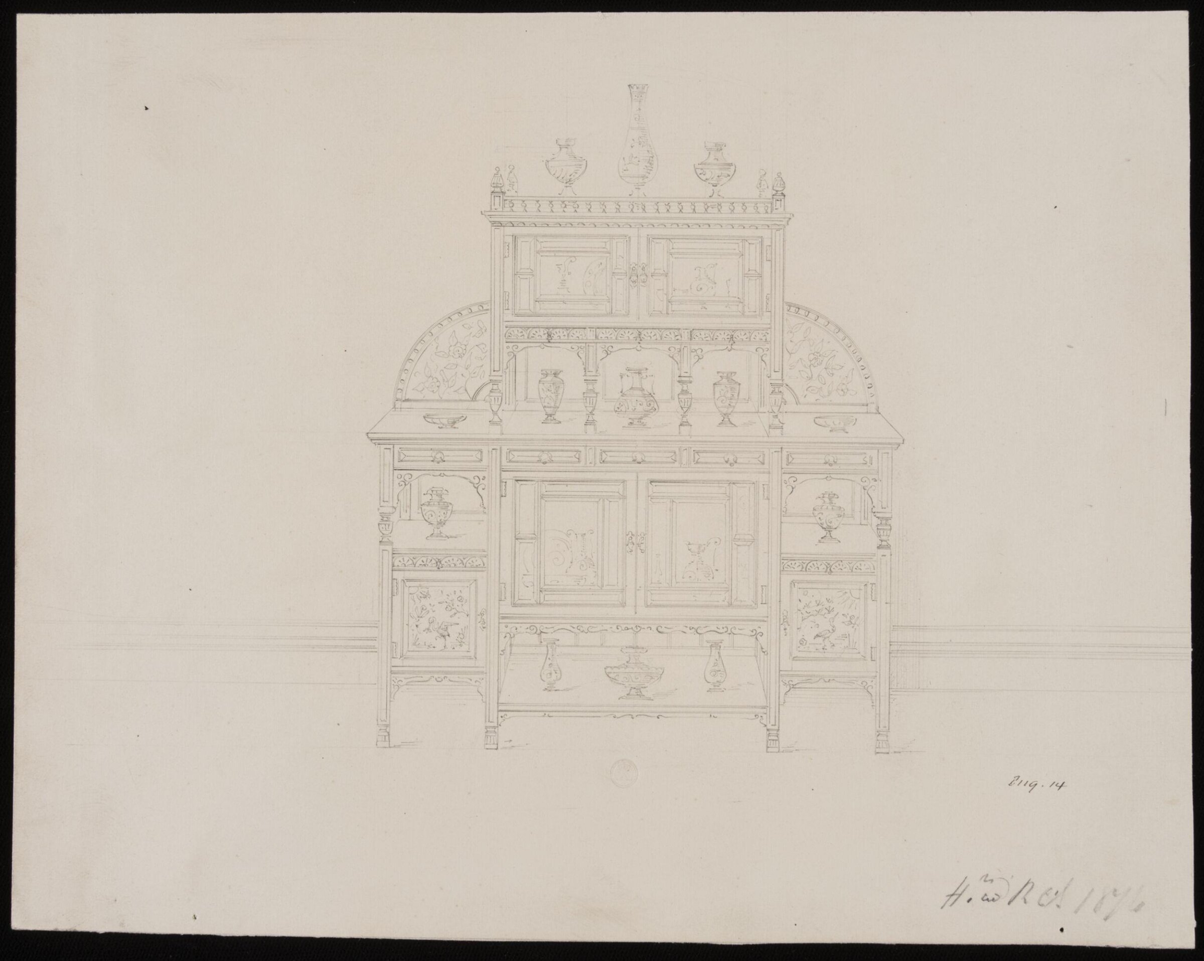 Drawing, R. Charles, 1868-1876