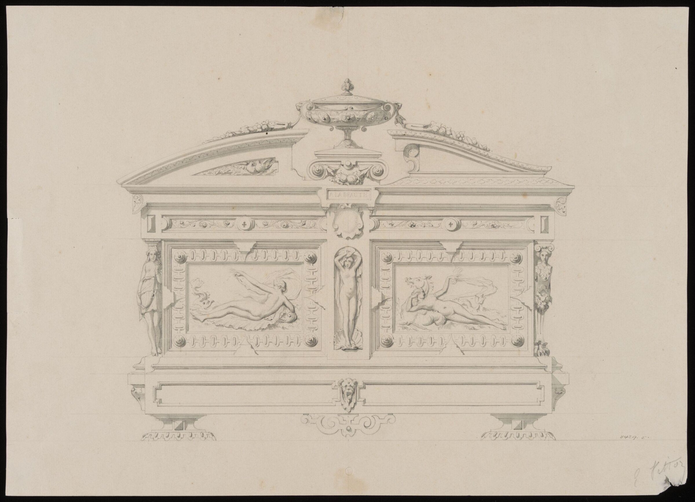 Drawing, Eugene Vittoz, c. 1838-1870