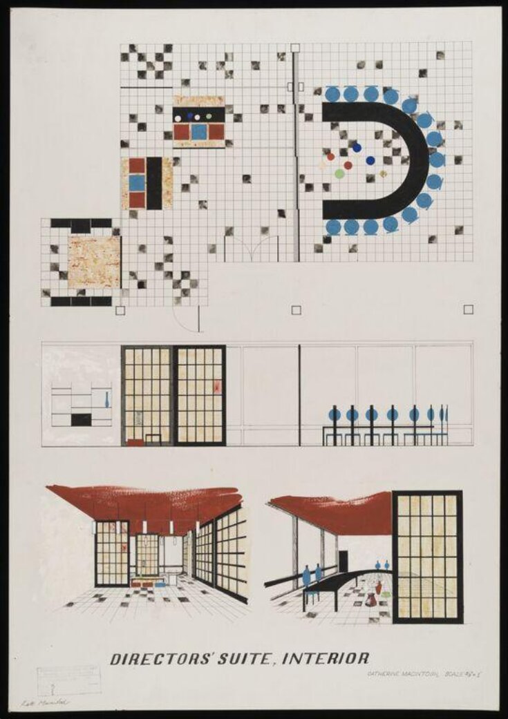 Architectural drawing (student work) Catherine (Kate) Macintosh V&A