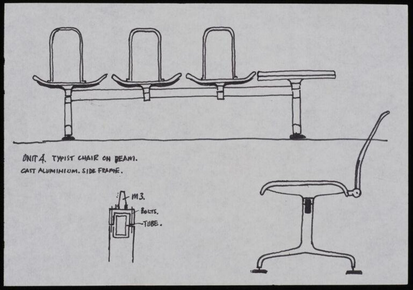 Prototypes for Hille International, Fred Scott, 1976-1980