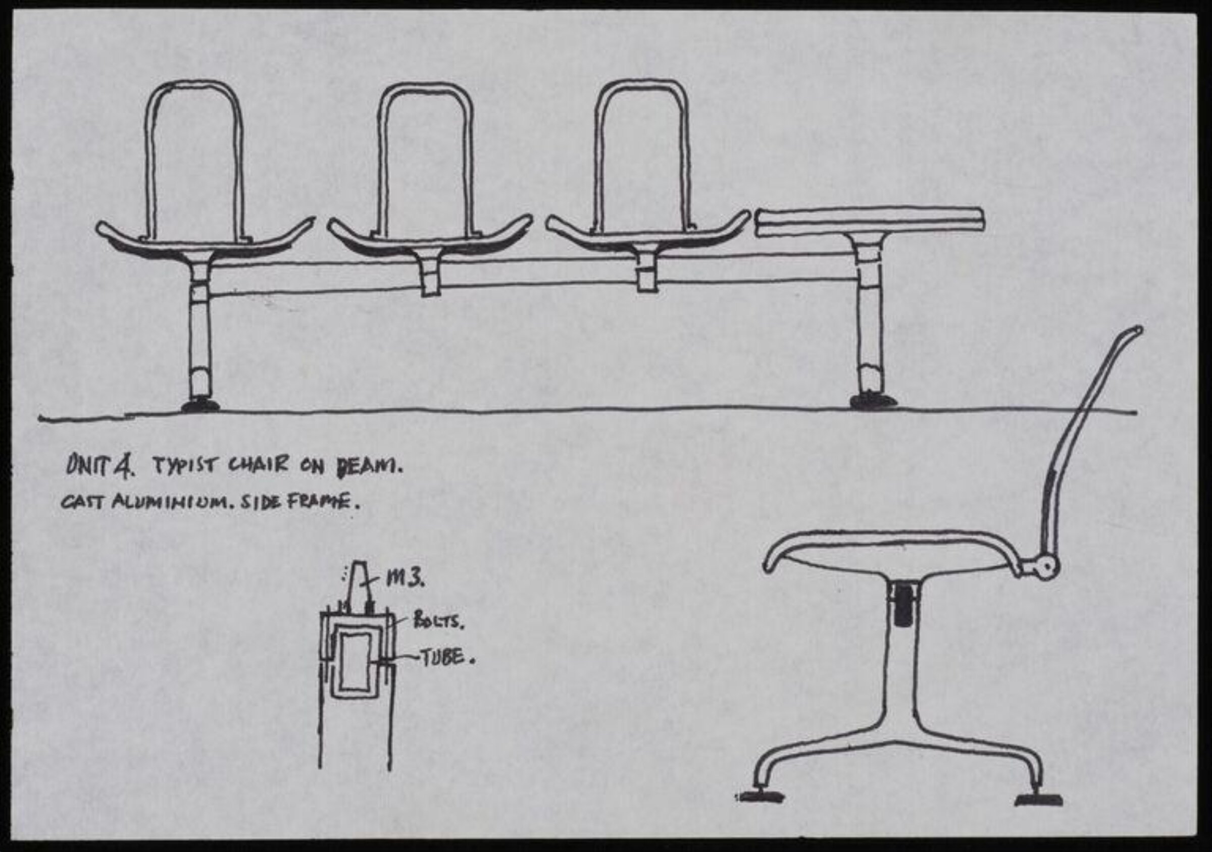 Prototypes for Hille International, Fred Scott, 1976-1980